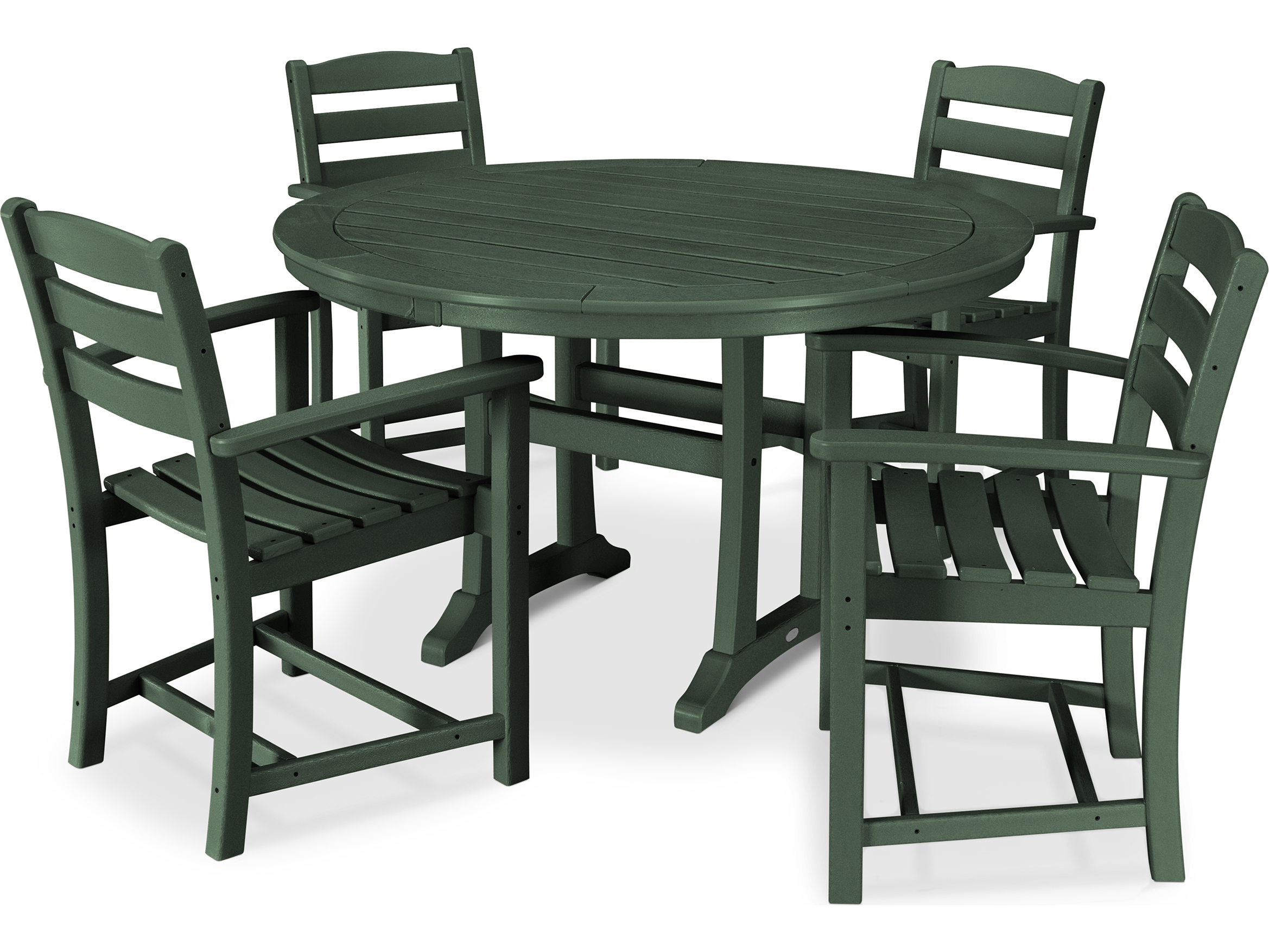 POLYWOOD® La Casa Cafe Recycled Plastic 5 Piece Patio Dining Set