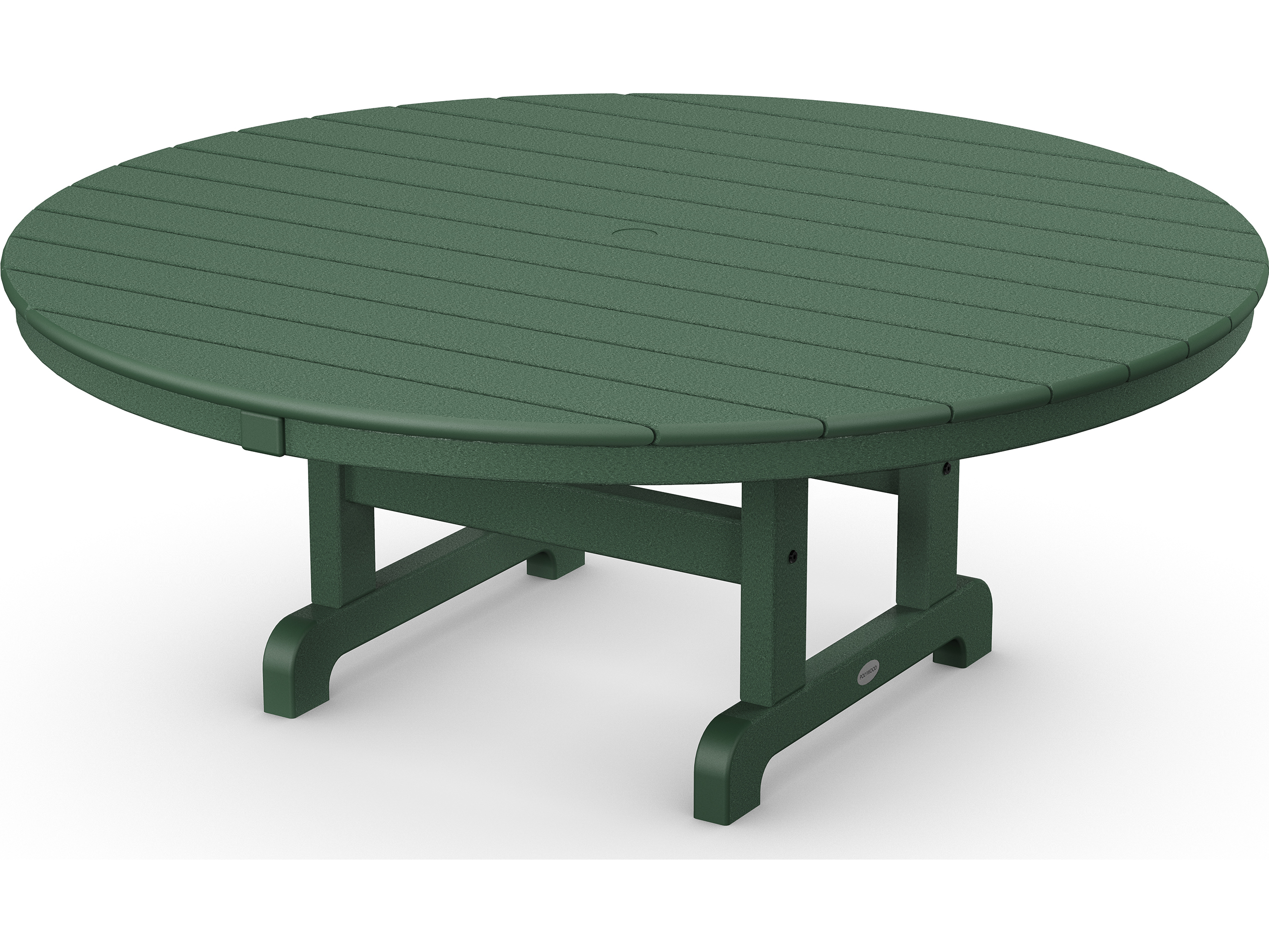 POLYWOOD® Traditional Recycled Plastic Round Patio Chat Table with
