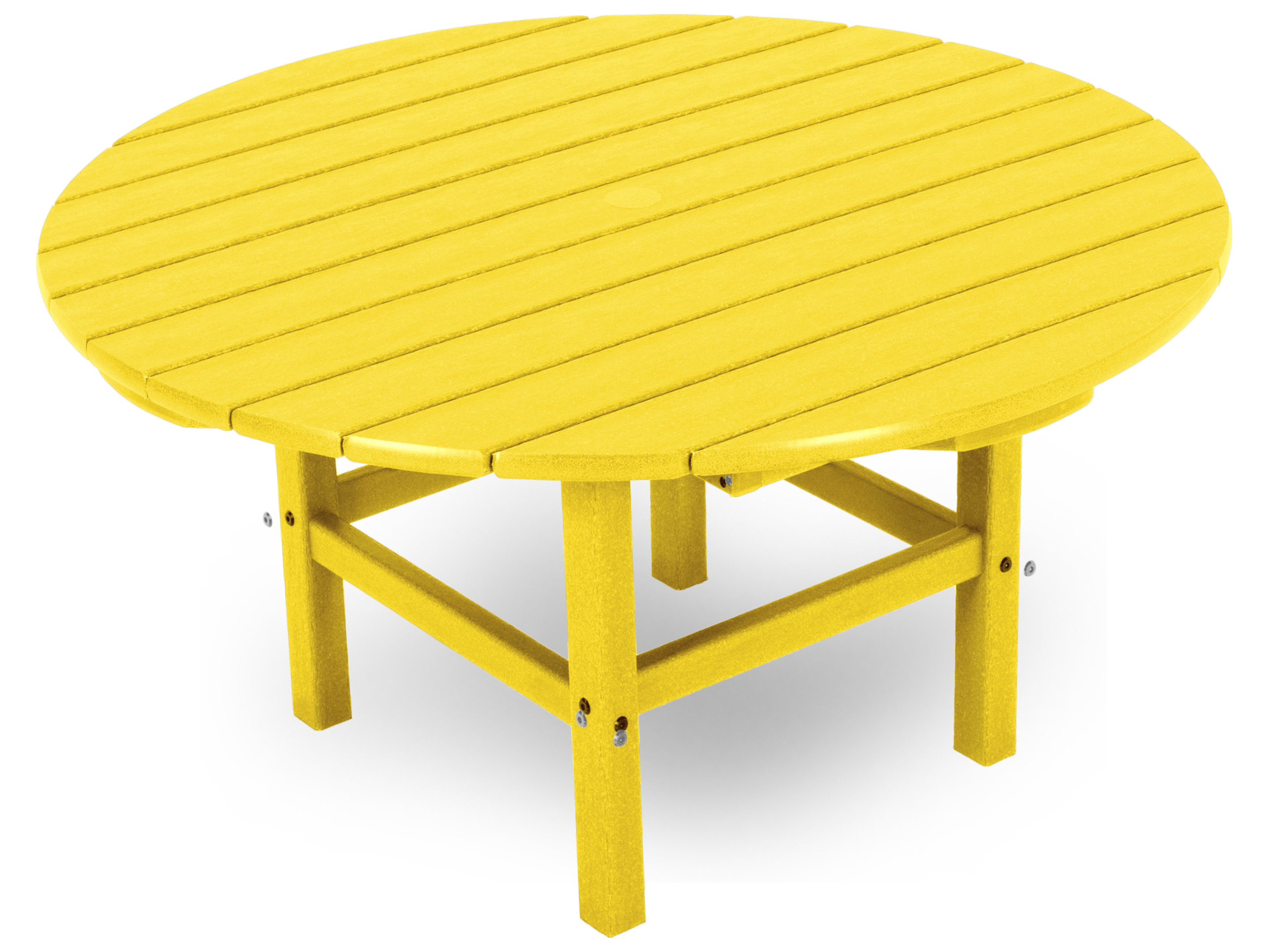 POLYWOOD® Traditional Recycled Plastic 38 Round Conversation Table PWRCT38