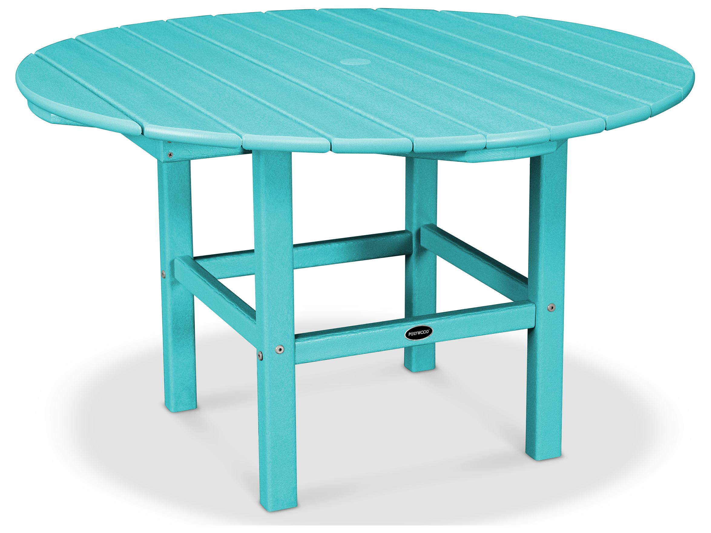 POLYWOOD® Kids Recycled Plastic 38'' Round Dining Table RKT38