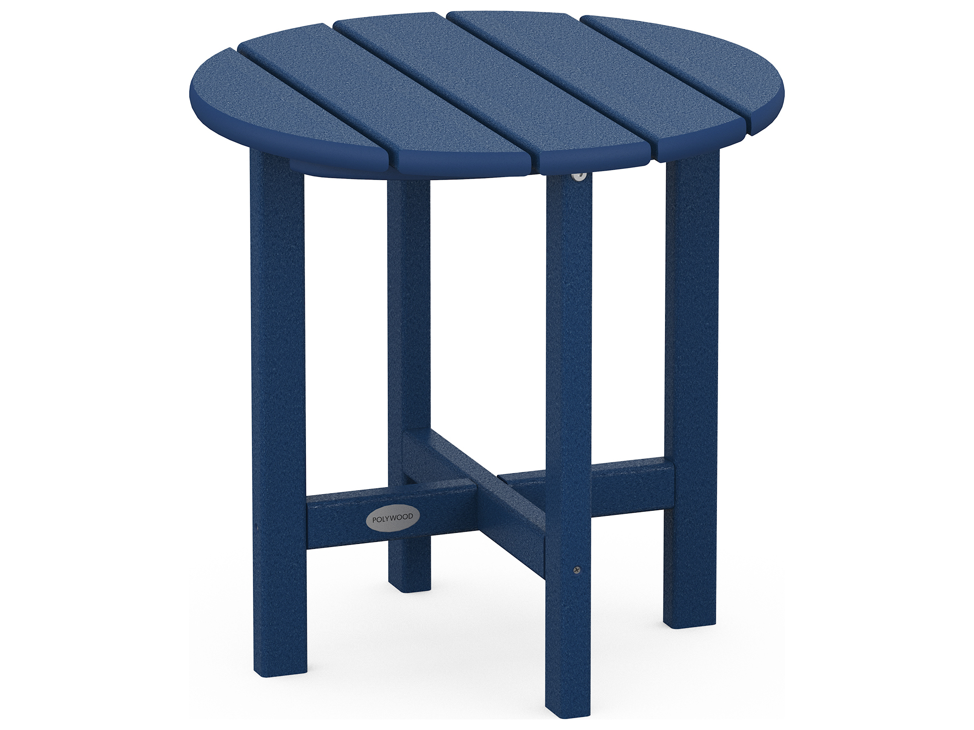 POLYWOOD® Traditional Recycled Plastic Round Outdoor End Table PWRST18