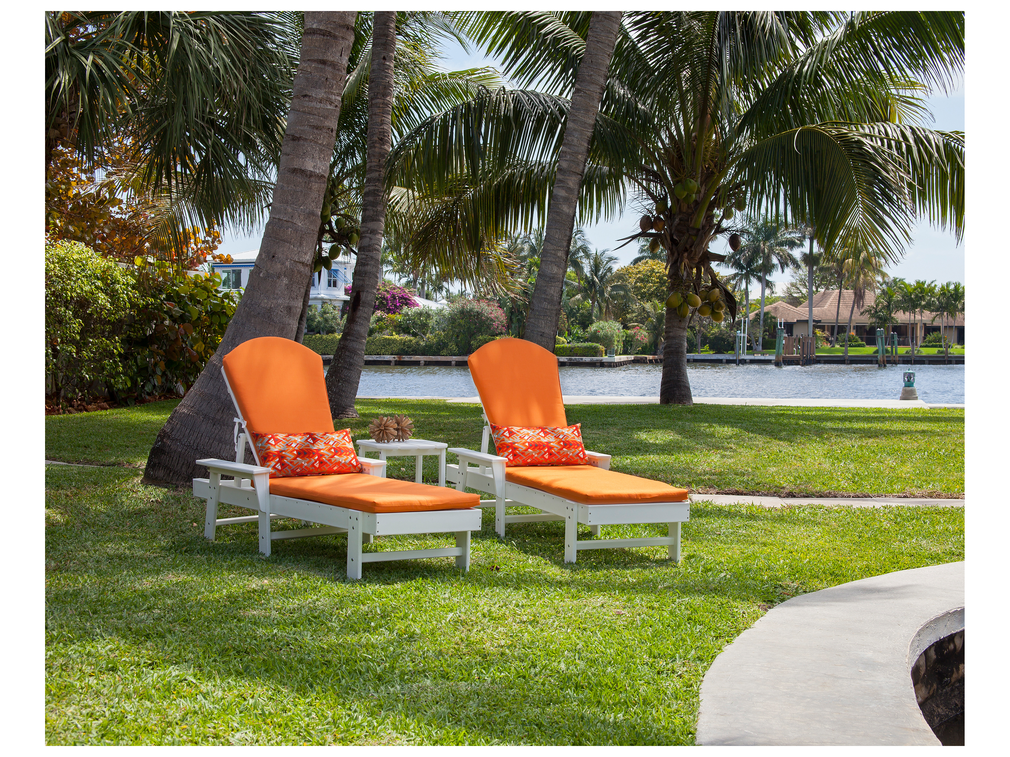 POLYWOOD® South Beach Recycled Plastic Patio Chaise Lounge PWSBC76