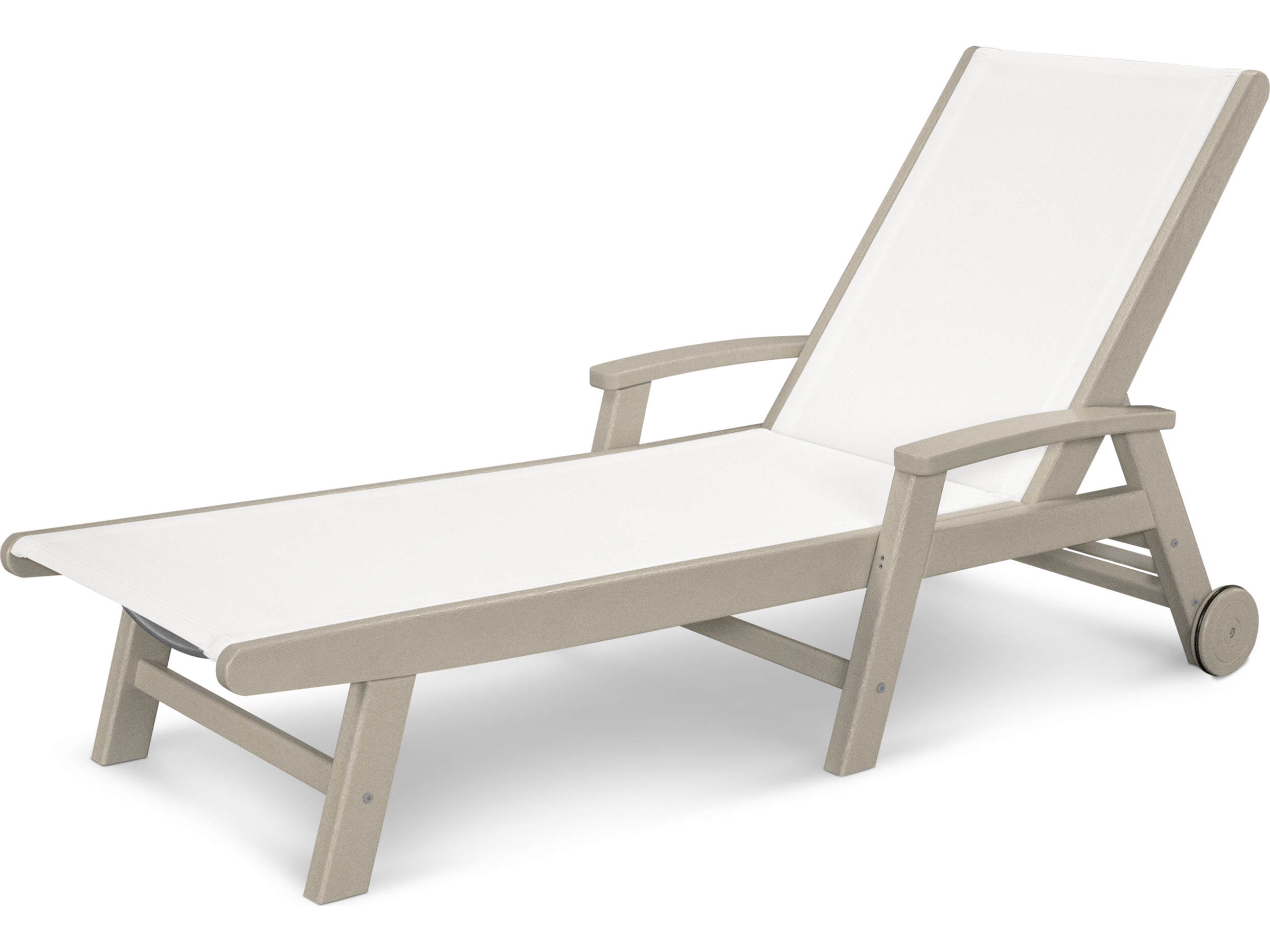 POLYWOOD® Coastal Sling Aluminum Chaise Lounge SW2290