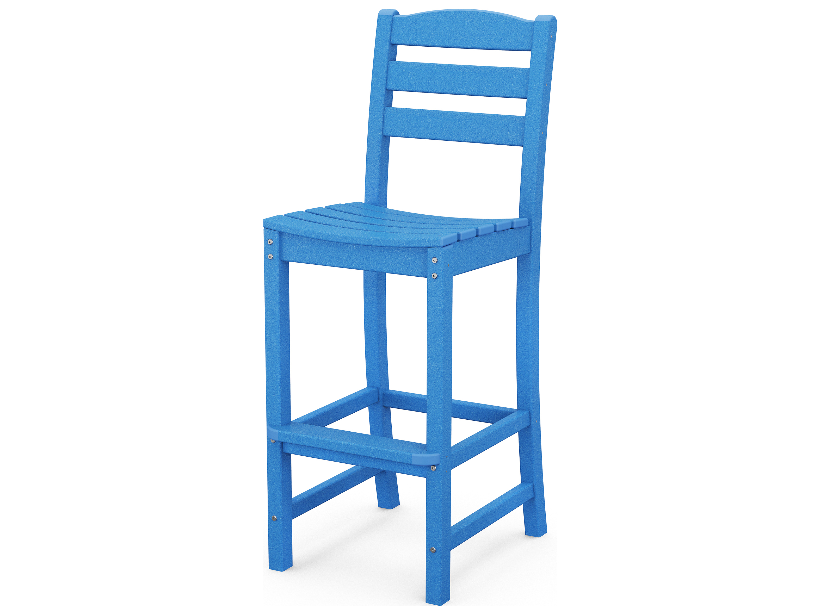 POLYWOOD® La Casa Cafe Recycled Plastic Side Outdoor Bar Stool PWTD102