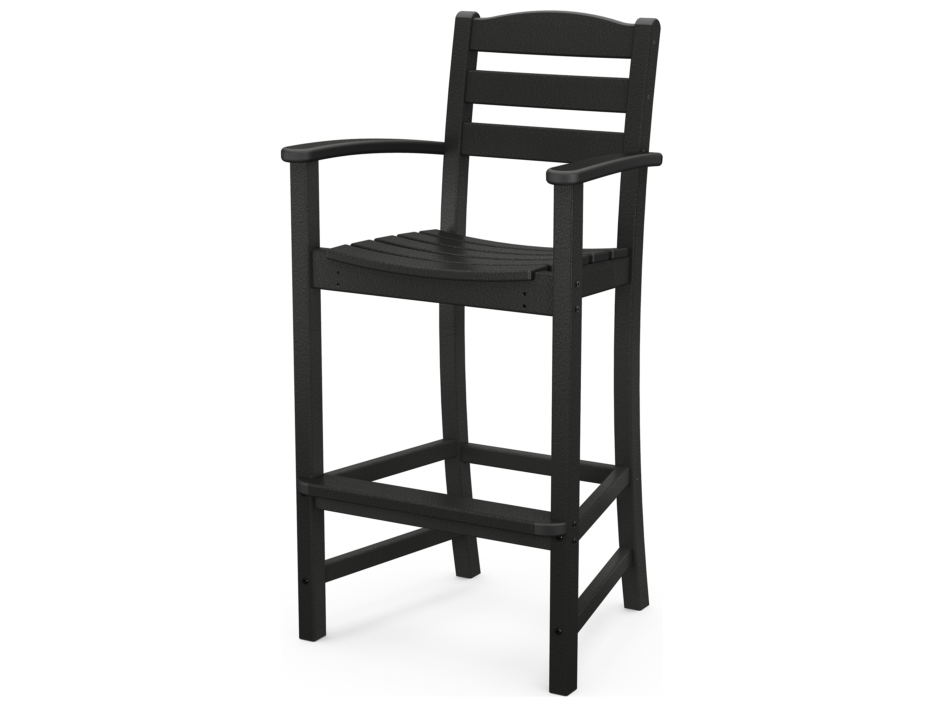 POLYWOOD® La Casa Cafe Recycled Plastic Arm Outdoor Patio Bar Stool