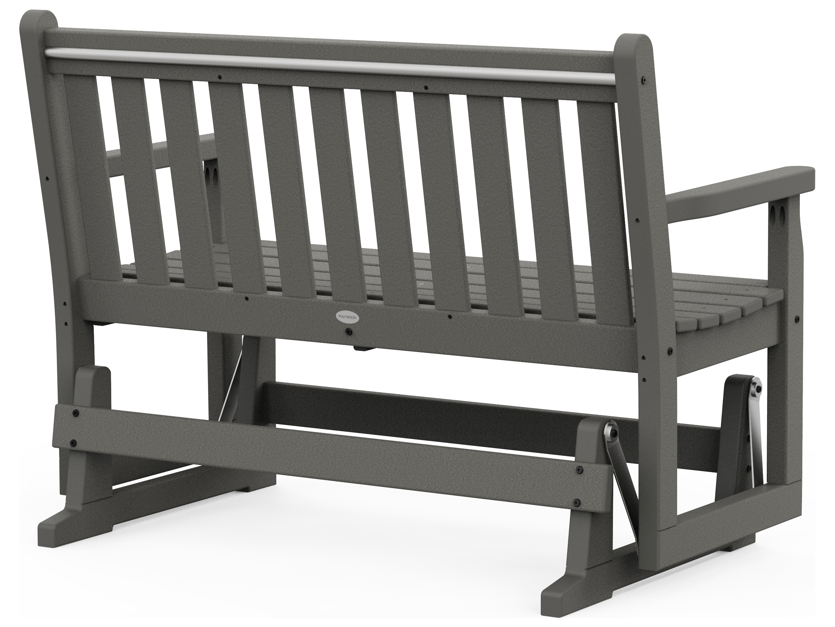 POLYWOOD® Traditional Garden Recycled Plastic Glider Bench Green