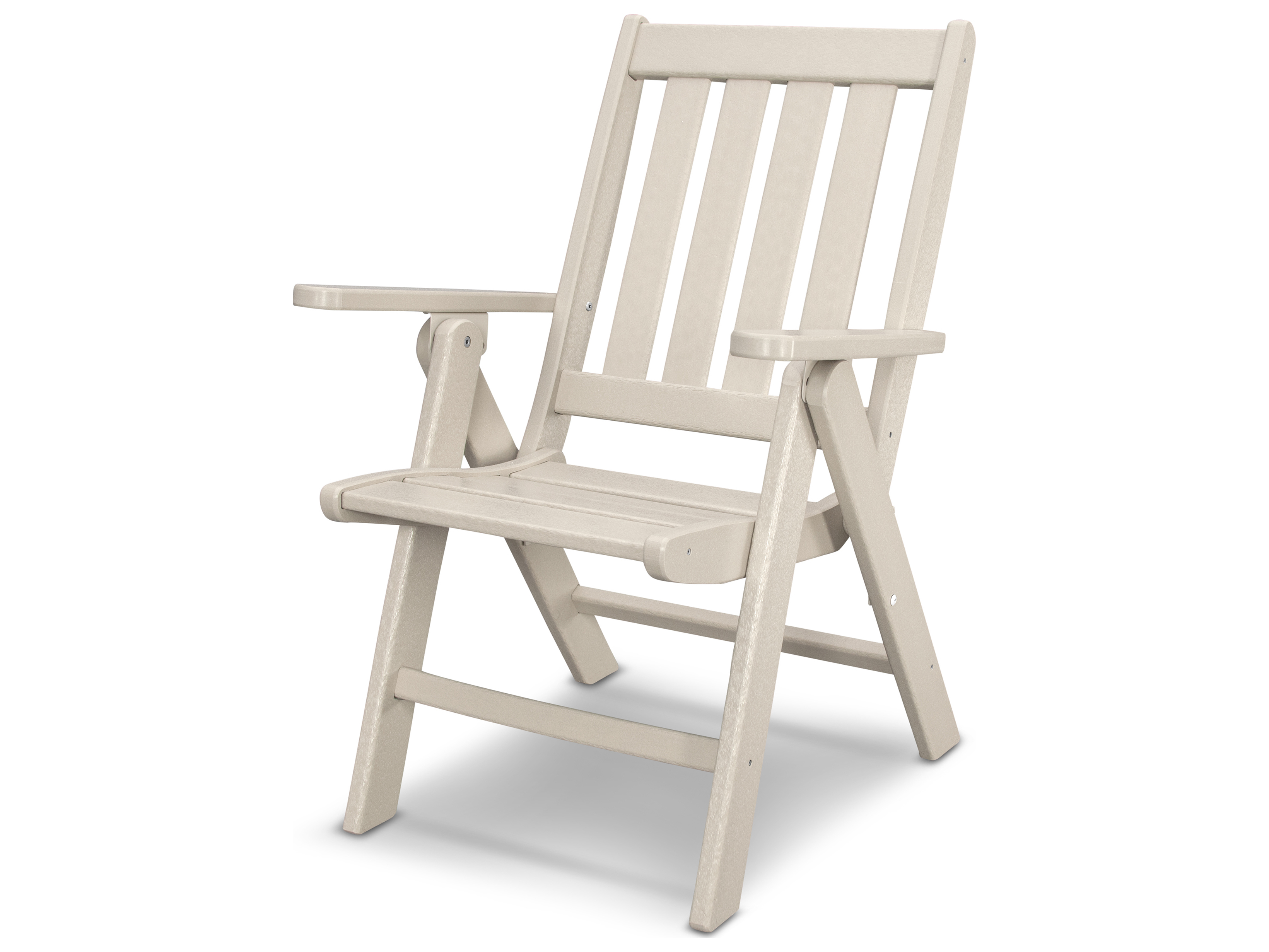 POLYWOOD® Vineyard Recycled Plastic Folding Dining Chair PWVND38