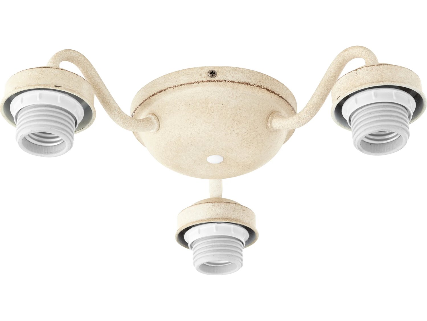 Quorum Brewster Persian White 3light LED Fan Light Kit QM23609170