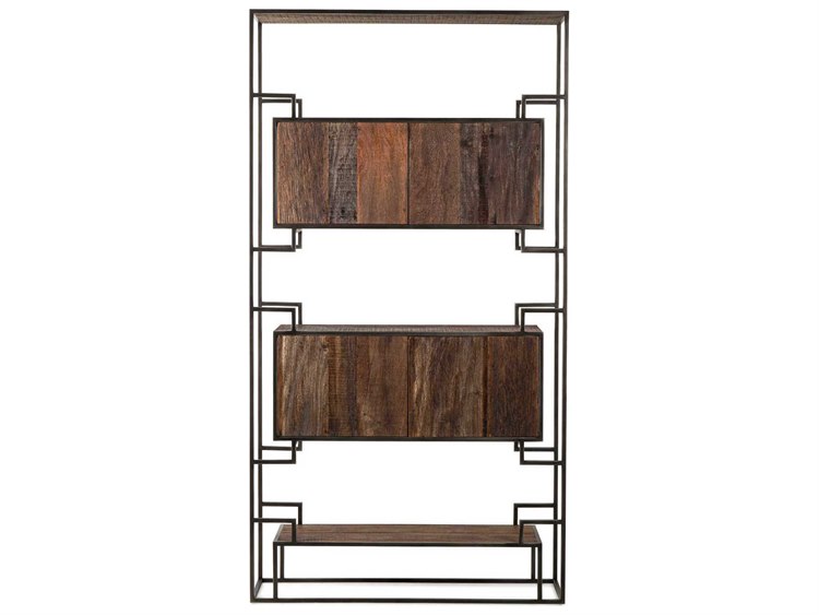 Sonder Distribution Juana Natural Wood with Black Steel Bookcase