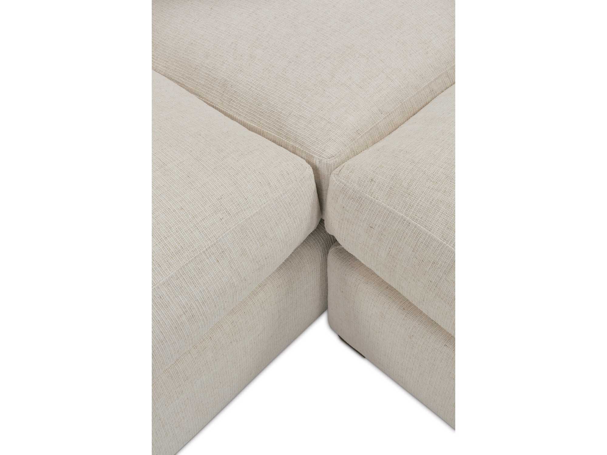 Rowe Lilah Cream Upholstered Sectional Sofa ROWLILAH118115EDP
