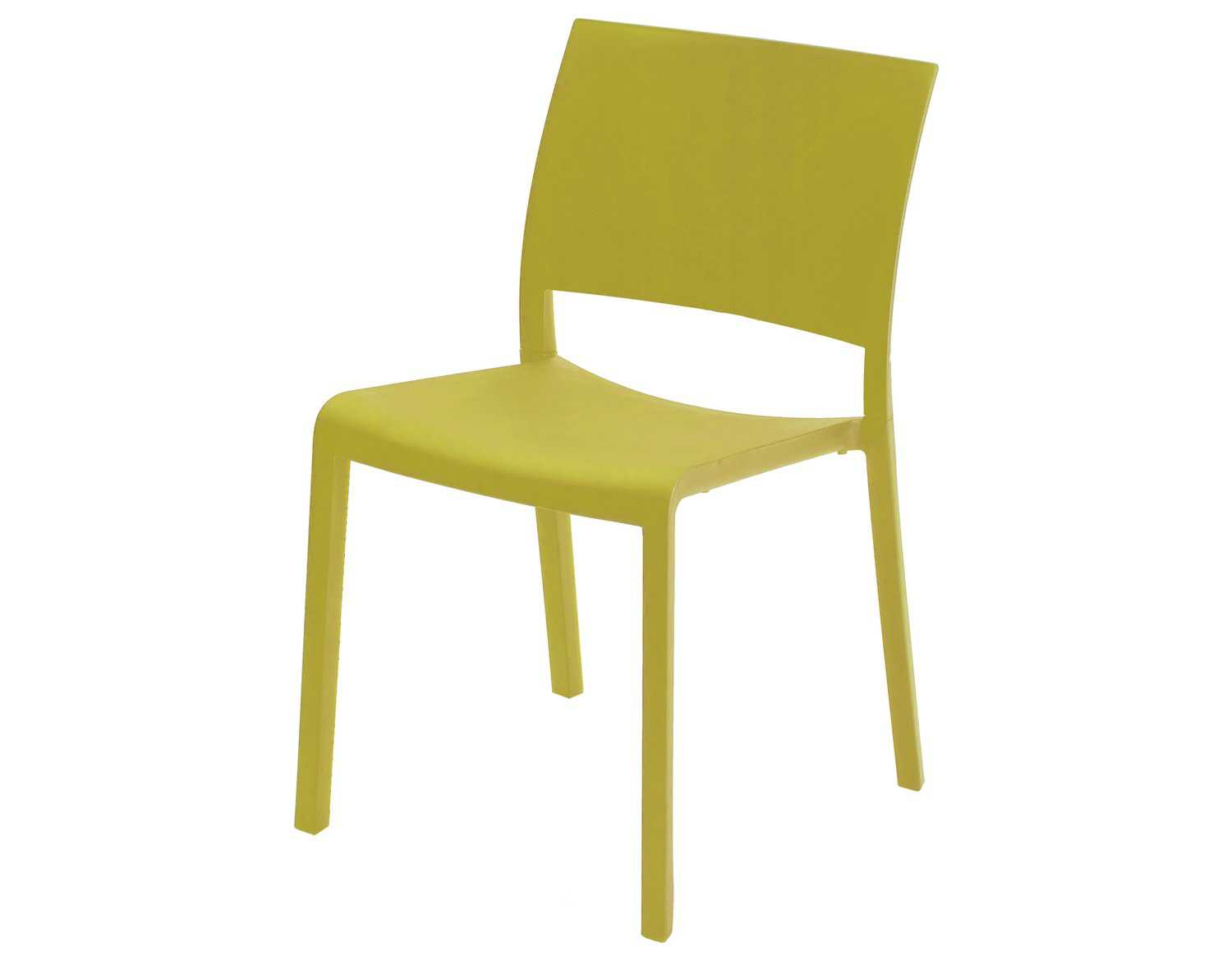 Resol Fiona Recycled Plastic Green Olive Side Chair RS30414