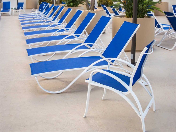 Source Outdoor Furniture Atlantic Aluminum Sling Lounge Set
