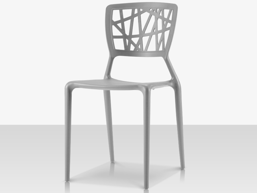 Source Outdoor Furniture Phoenix Resin Stcakable Dining Side Chair in