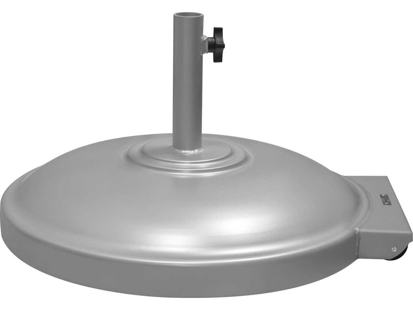 Source Outdoor Furniture Rio Aluminum 150 lb Free Standing Umbrella Base with Wheels SCSO5001725