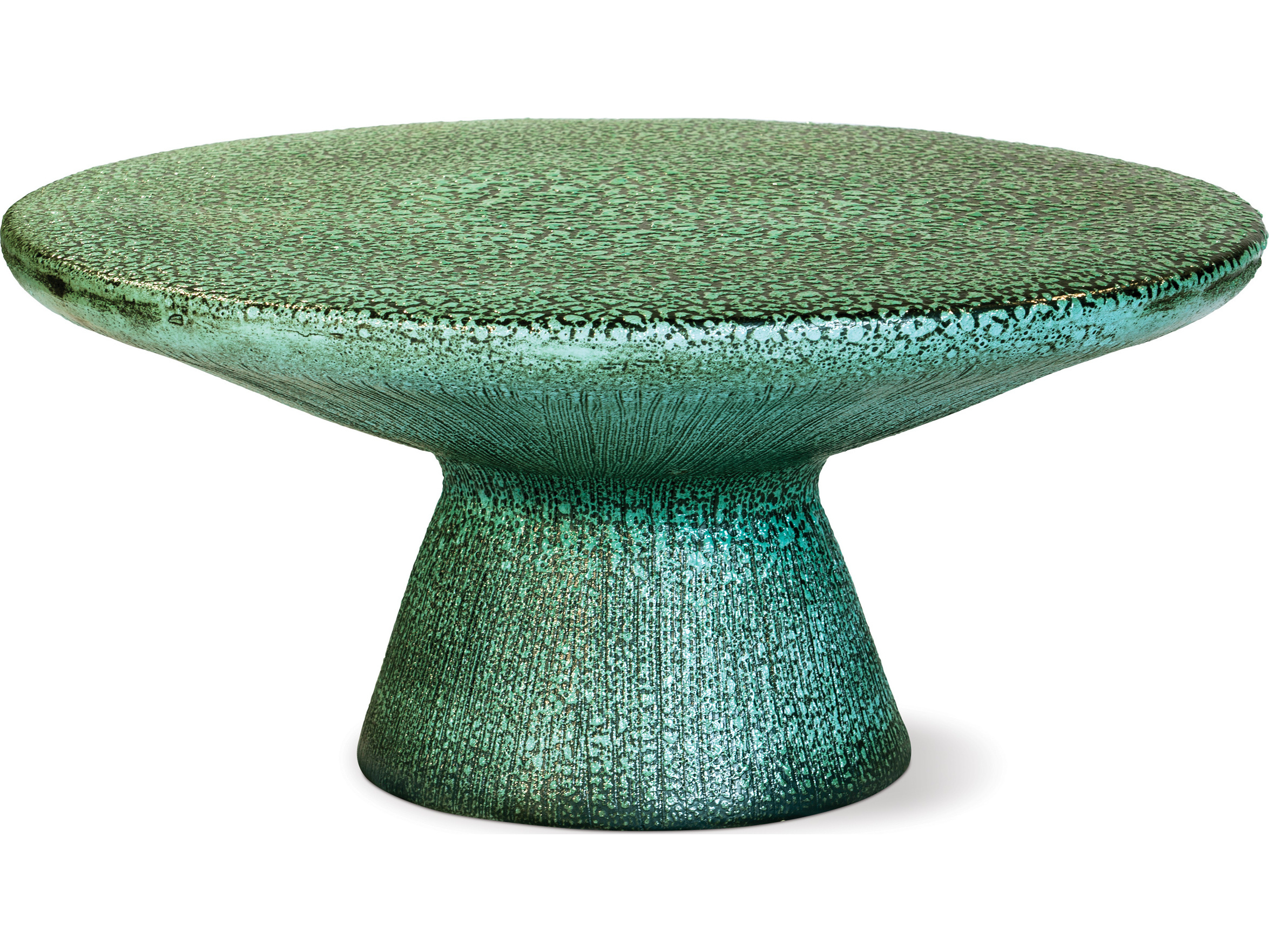 Seasonal Living Kavis Frost Ceramic 40'' Round Coffee Table SEA308FT341P2FR