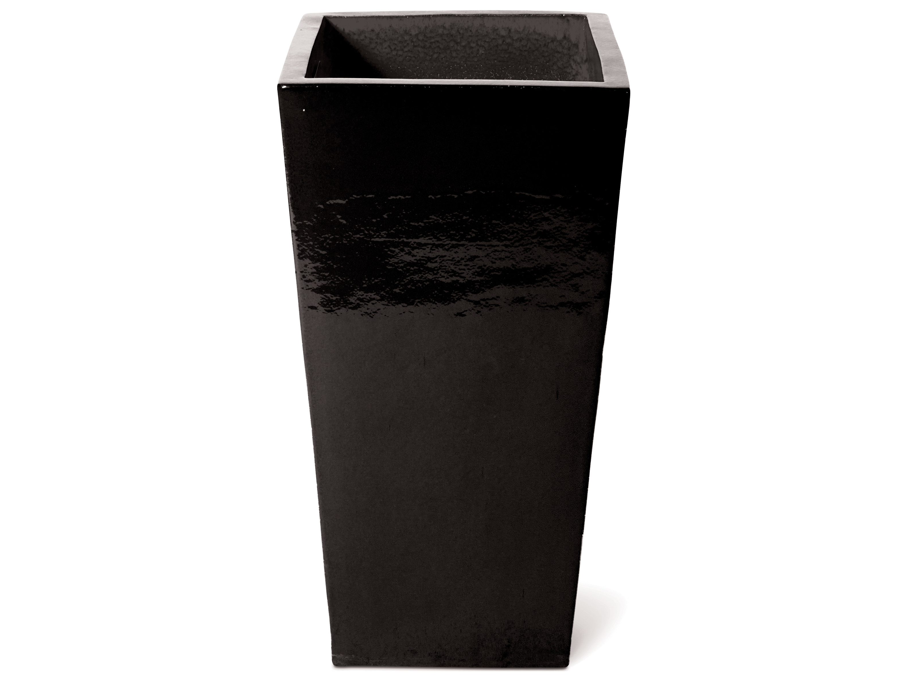 Seasonal Living English Gloss Black Ceramic Planter SEA308GU367P2B