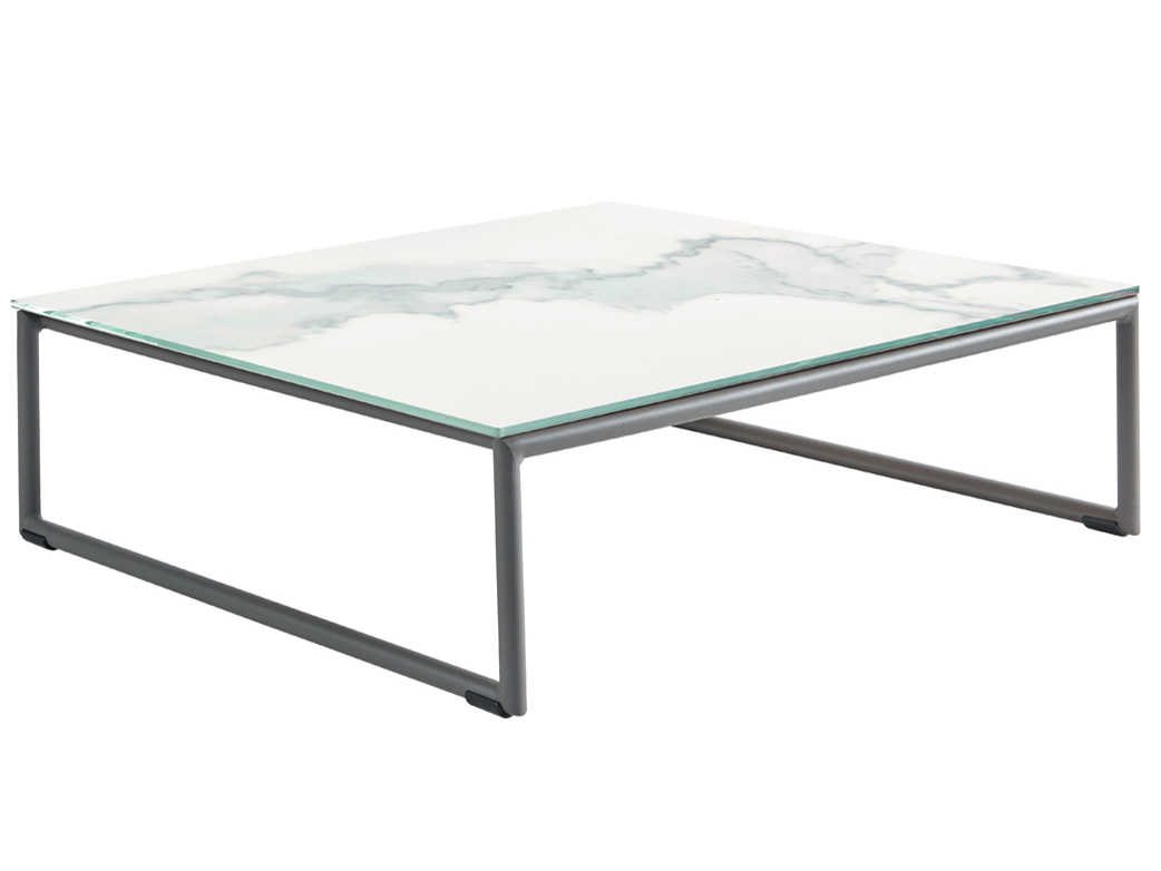 Aluminum Patio Coffee Table Hampton Bay West Park White Aluminum