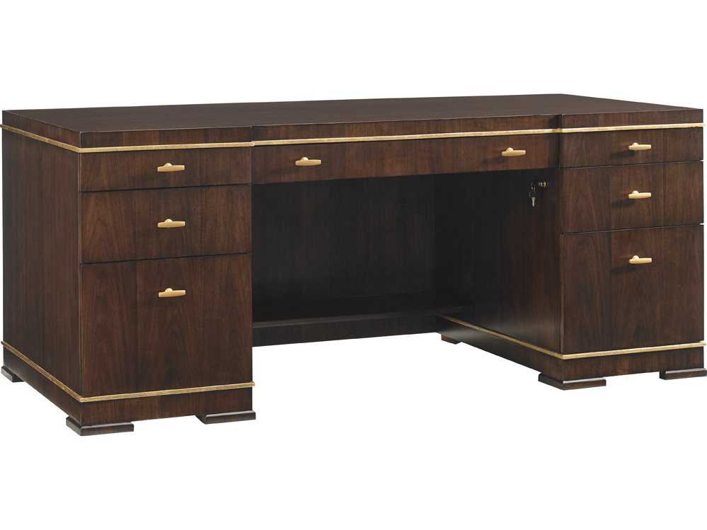 Sligh Bel Aire Brown Walnut Wood Executive Desk SH307HW400