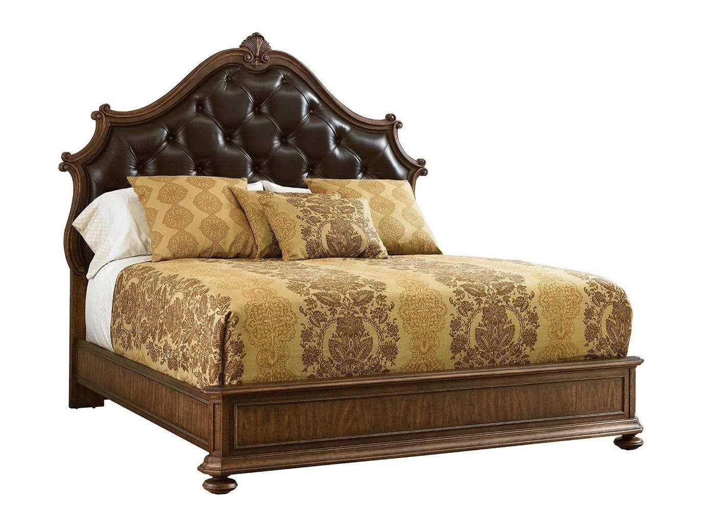 Stanley Furniture Villa Fiore Toasted Pecan King Upholstered Bed 391