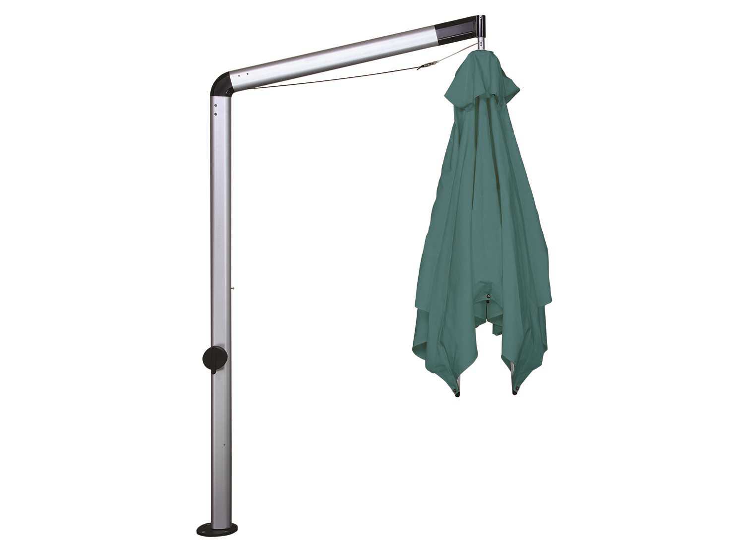 Shademaker Orion Aluminum 9 Foot Square Crank Lift Offset Patio