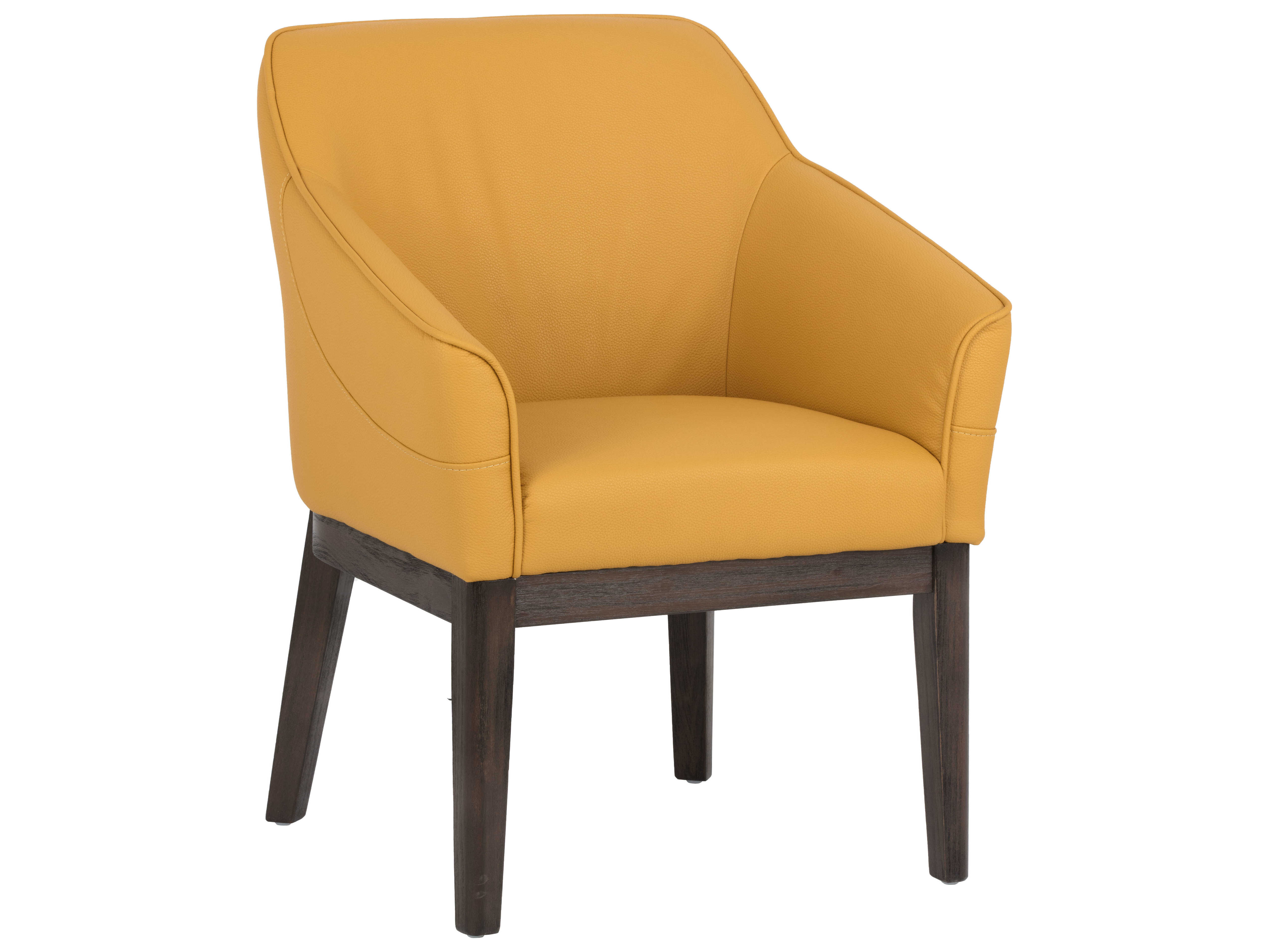 Sunpan Modern Home 5west Marigold / Espresso Arm Dining Chair SPN103568