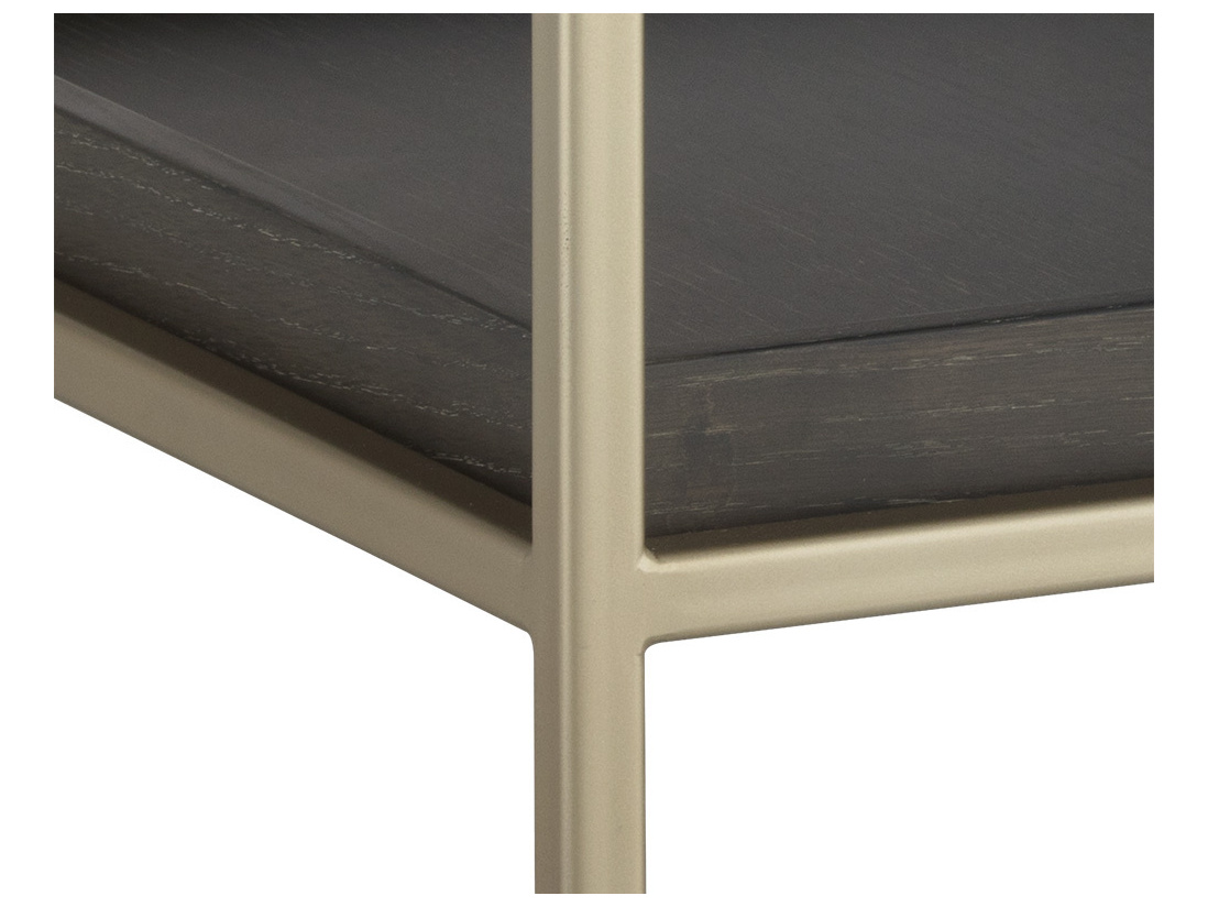 Sunpan Modern Home Artezia Grey / Gold 23'' Wide Square End Table