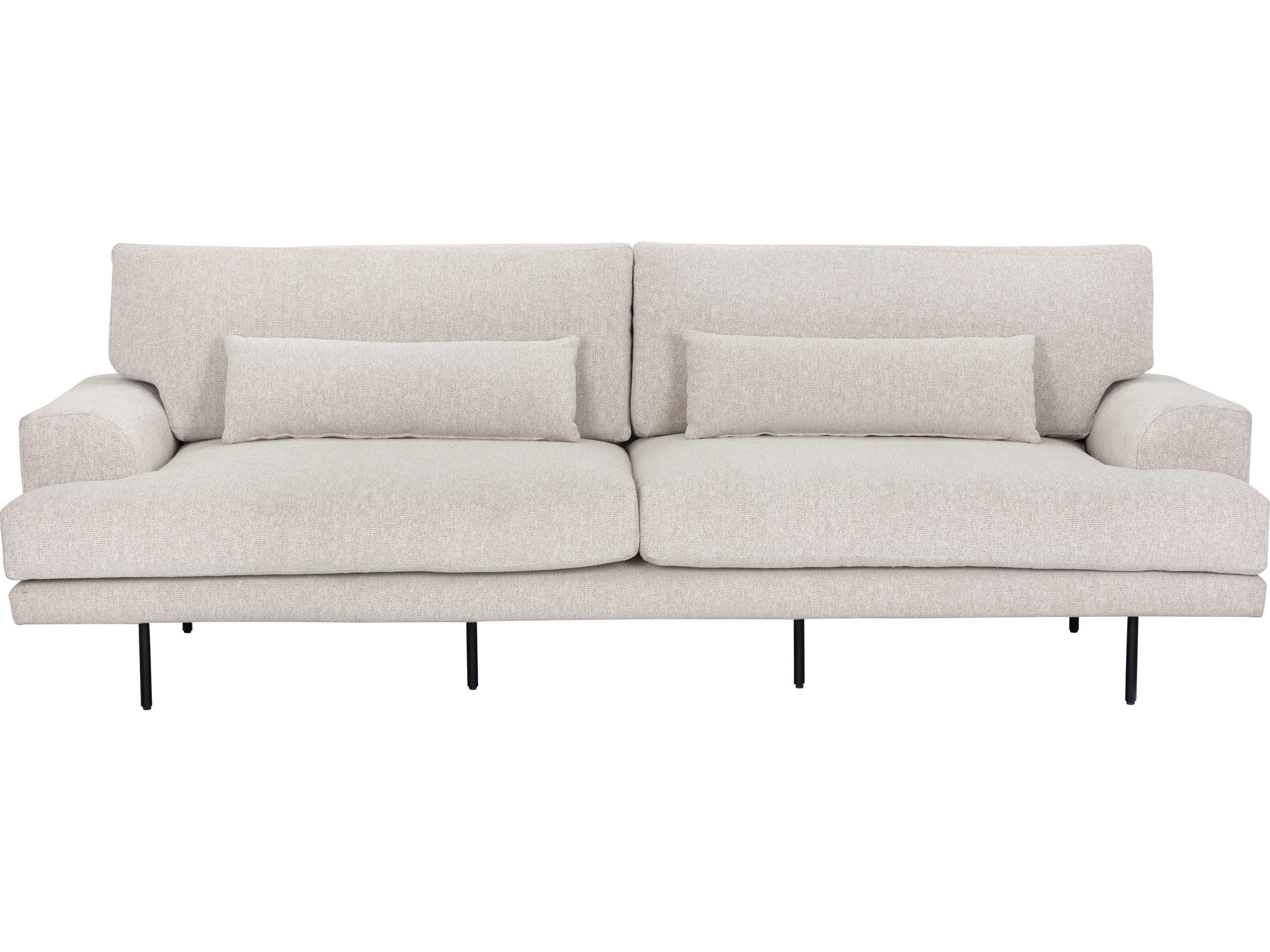 Sunpan Modern Home Mixt Dove Cream / Black Sofa SPN105020