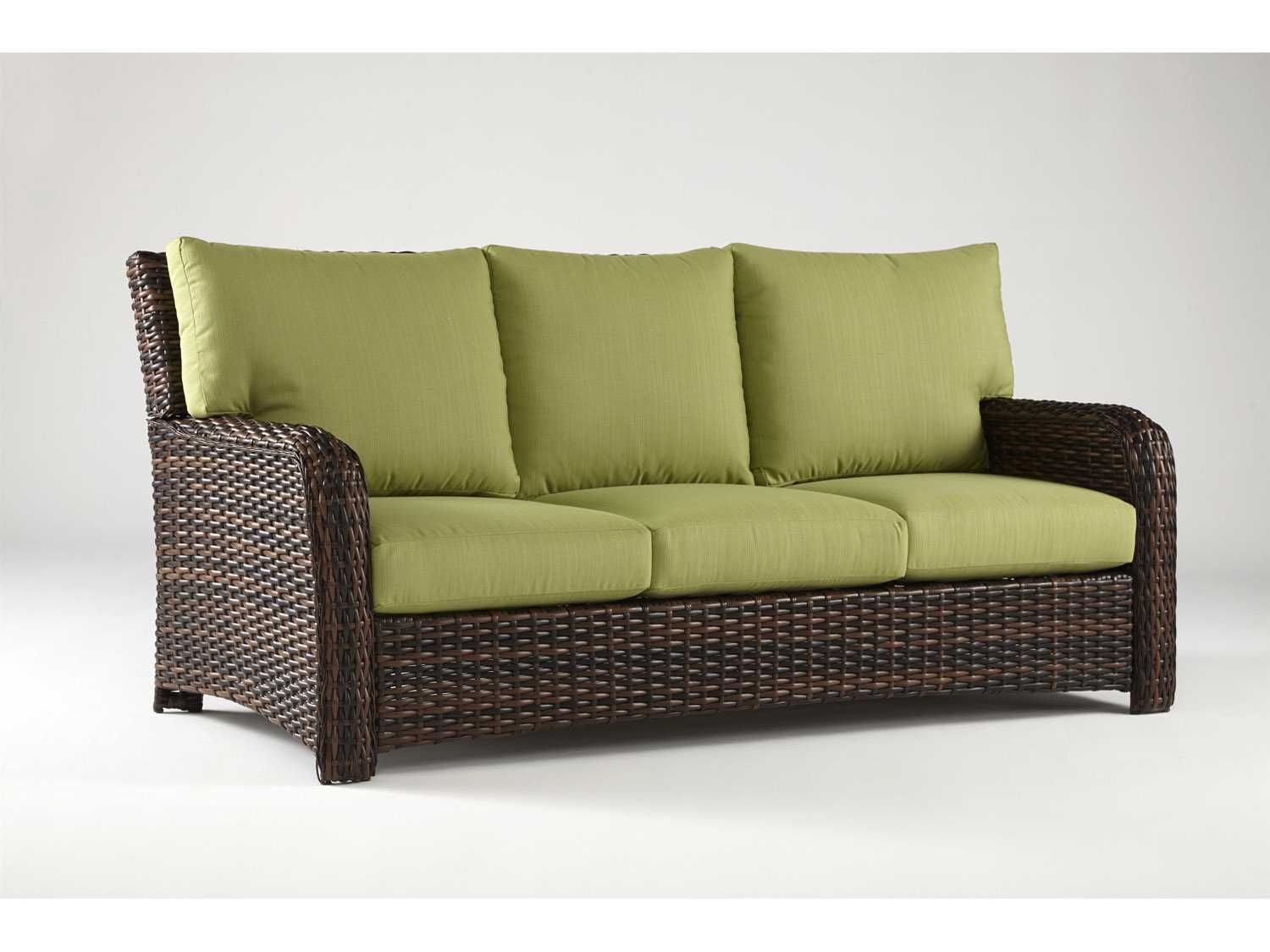 South Sea Rattan St Tropez Wicker Cushion Sofa 79303