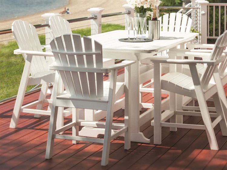 Seaside Casual Portsmouth Recycled Plastic Patio Dining Set SSC083SET