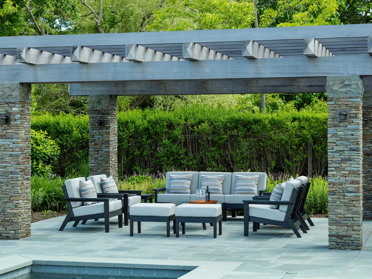 Seaside Casual Dex Recycled Plastic Cushion Lounge Set SSC140SET10