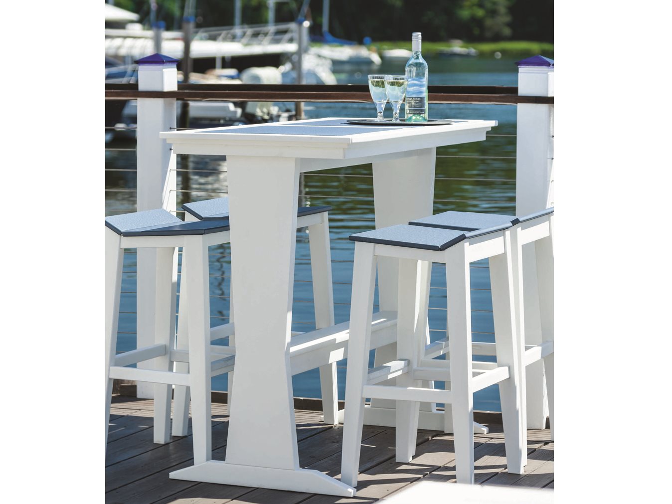 Seaside Casual Sym Recycled Plastic Bar Set SSC221FSET4