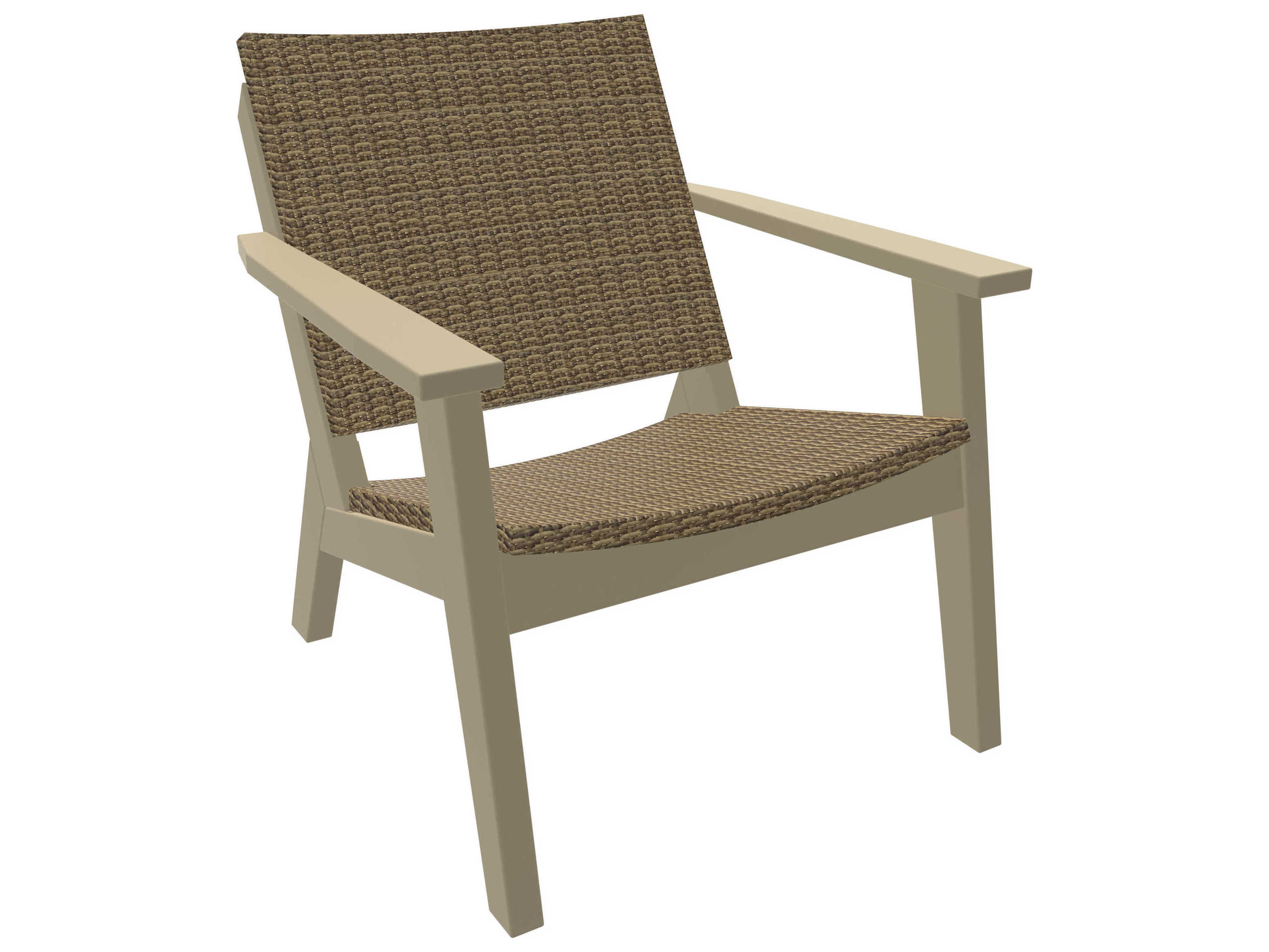 Seaside Casual Mad Recycled Plastic Wicker Lounge Chair 289W