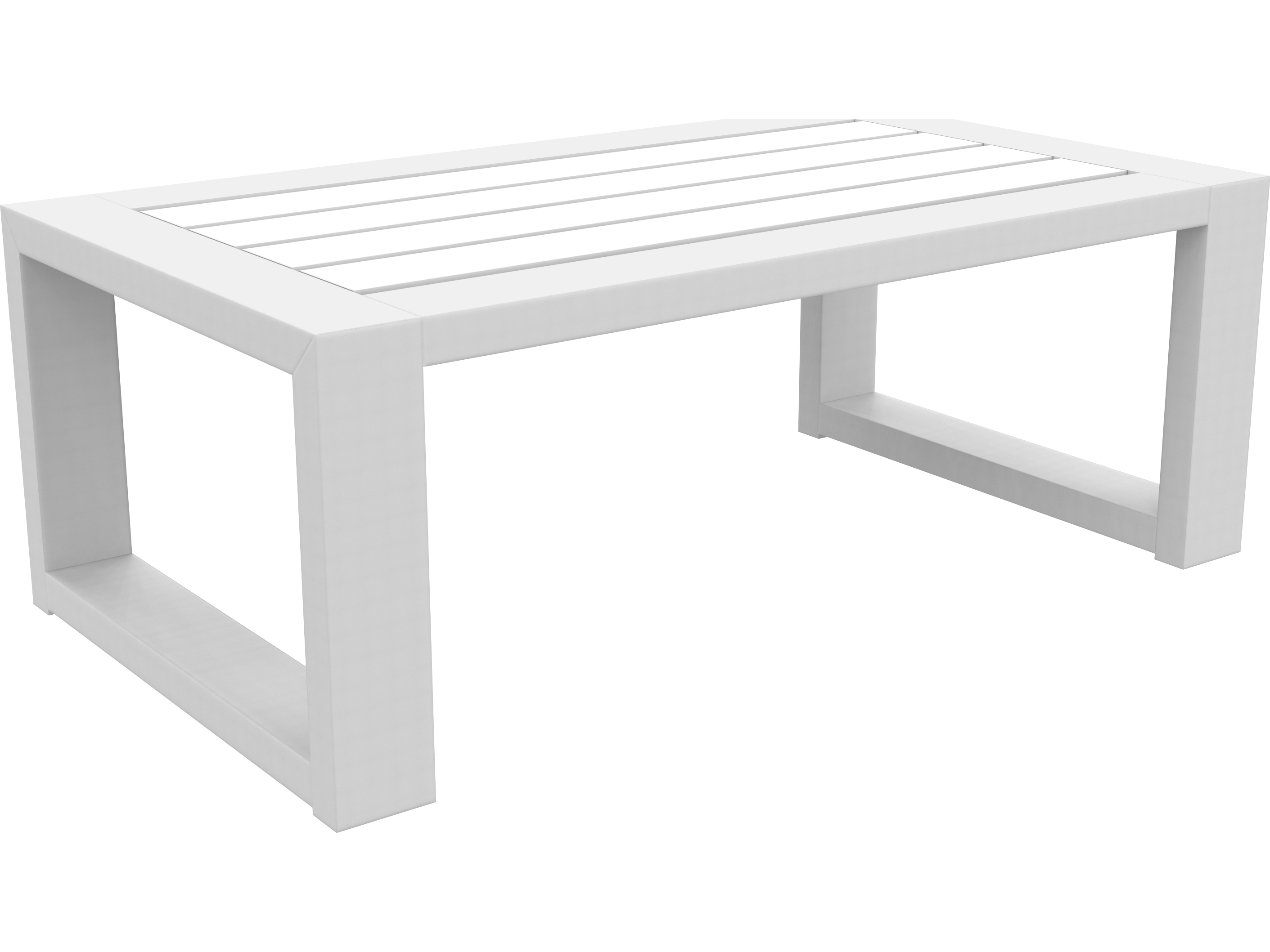 Seaside Casual Mia Recycled Plastic 41''W x 23''D Rectangular Coffee