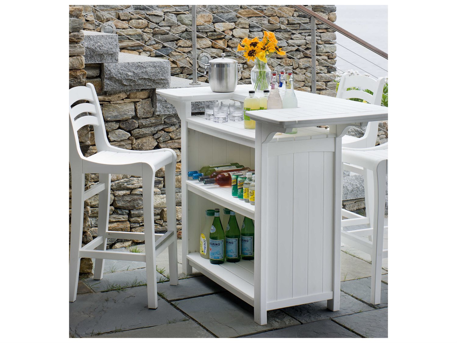 Seaside Casual Charleston Recycled Plastic Bar Set CHRLSTNBARSET4