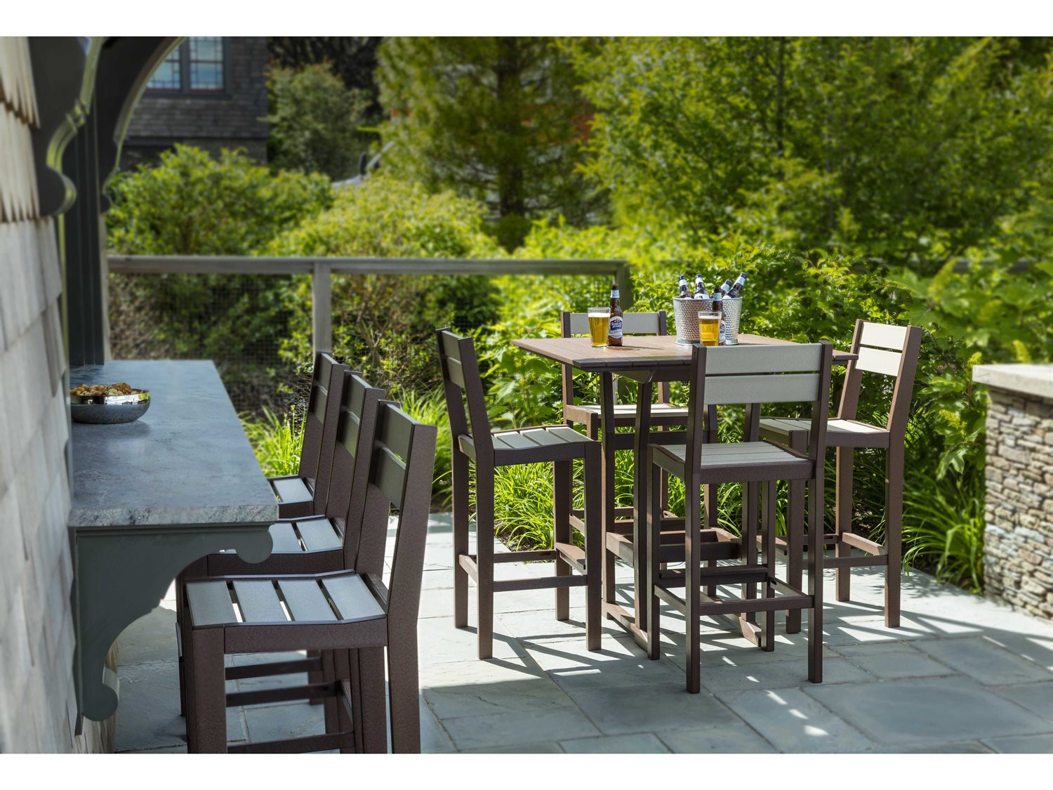 Seaside Casual Coastline Recycled Plastic Bar Set CSTLNEBARSET