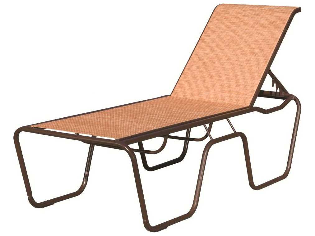 Suncoast Sanibel Sling Cast Aluminum HiSeat Chaise Lounge 1943