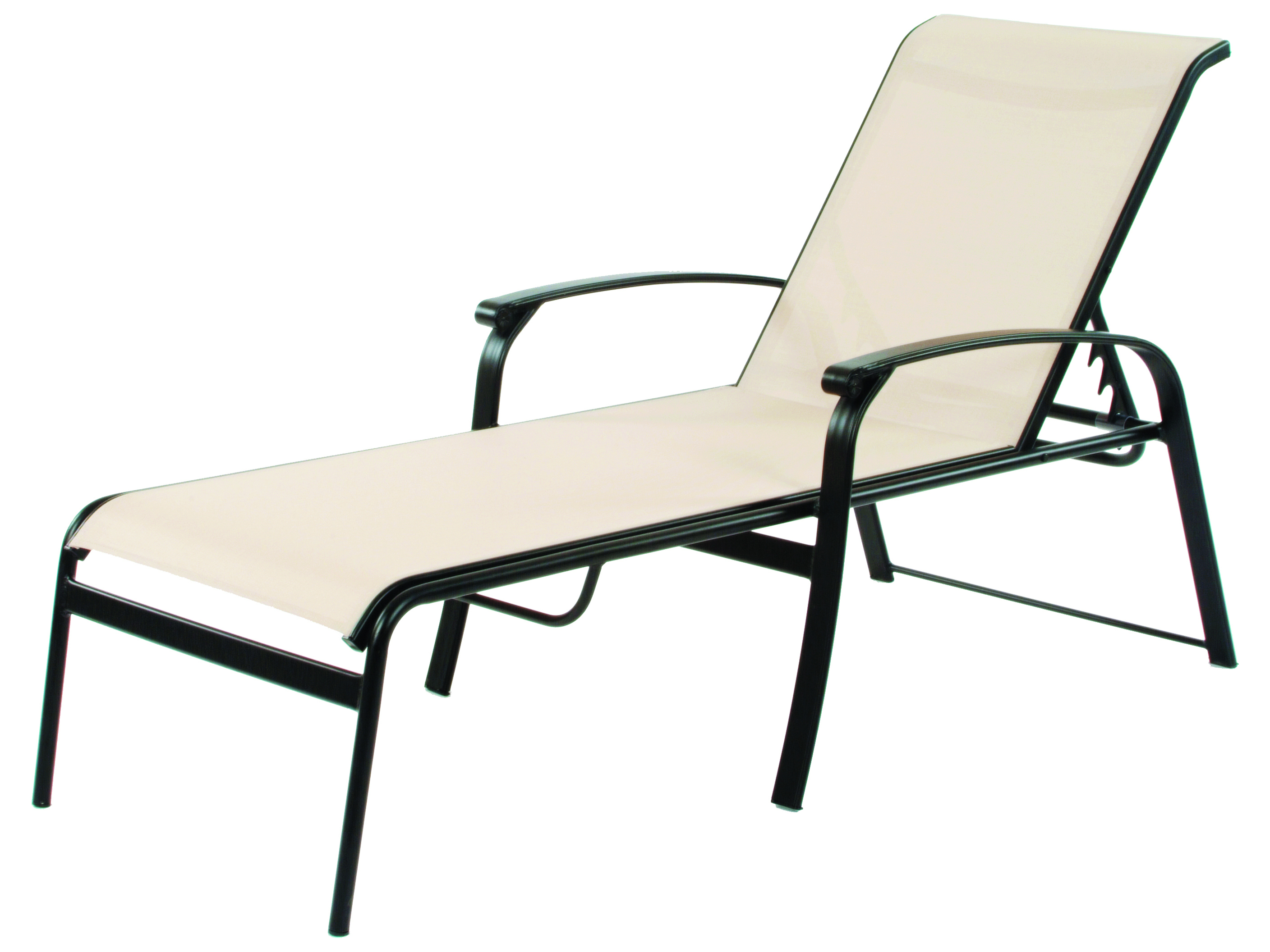 Suncoast Rosetta Sling Cast Aluminum Outdoor Patio Chaise Lounge SU4613
