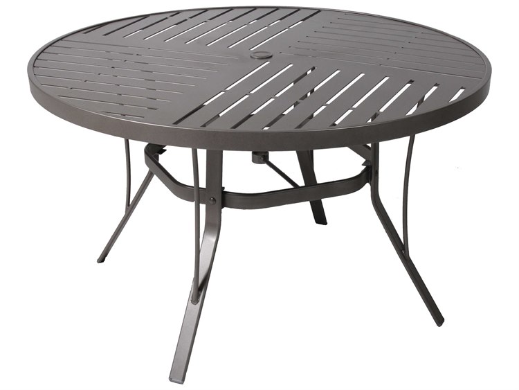Suncoast Slat Aluminum 48 Round Dining Table 48SLPA