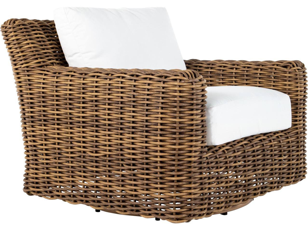 Summer Classics Montauk Wicker Raffia Swivel Lounge Chair SUM314482