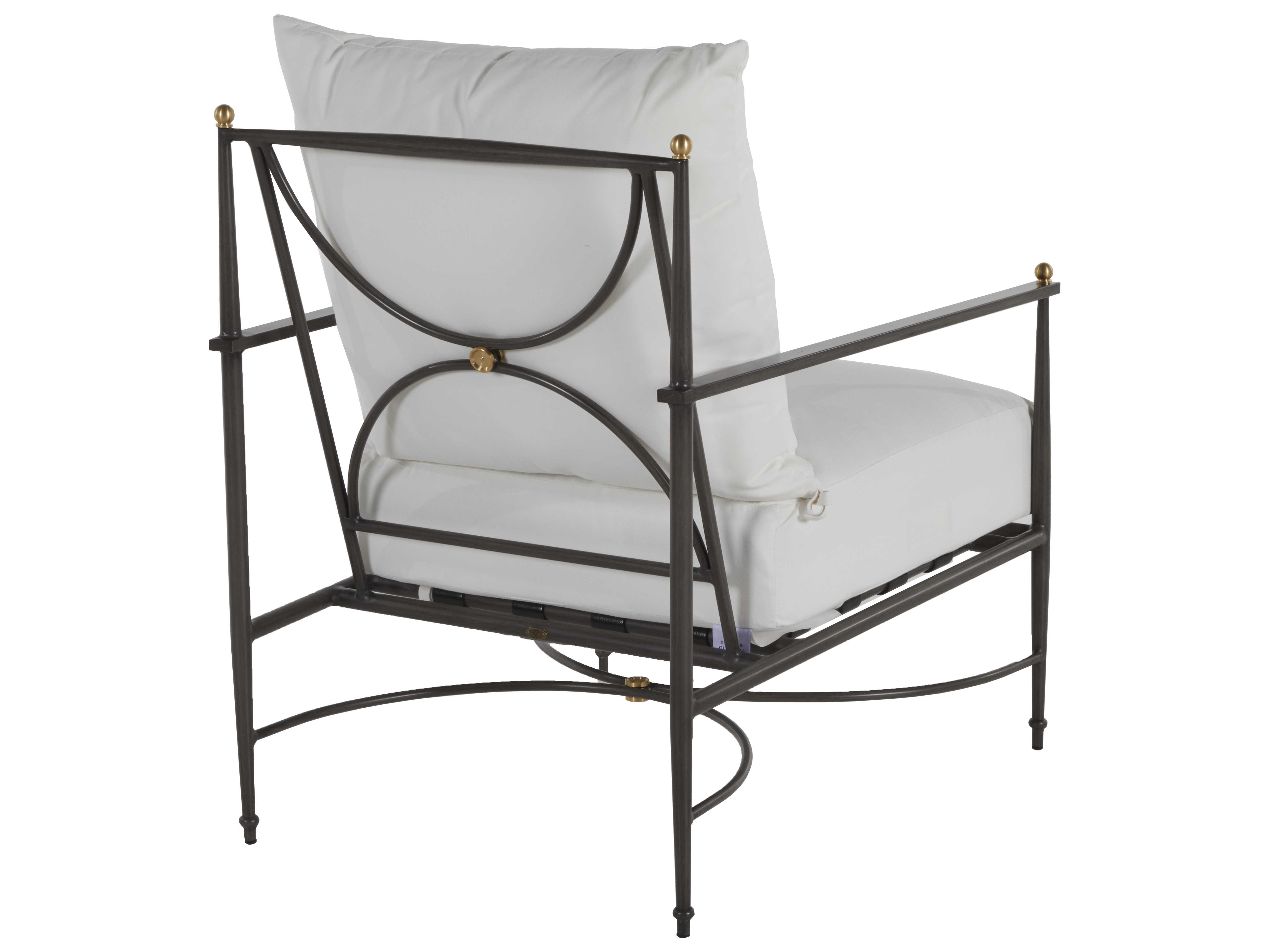 Summer Classics Roma Aluminum Slate Grey Patio Lounge Chair with