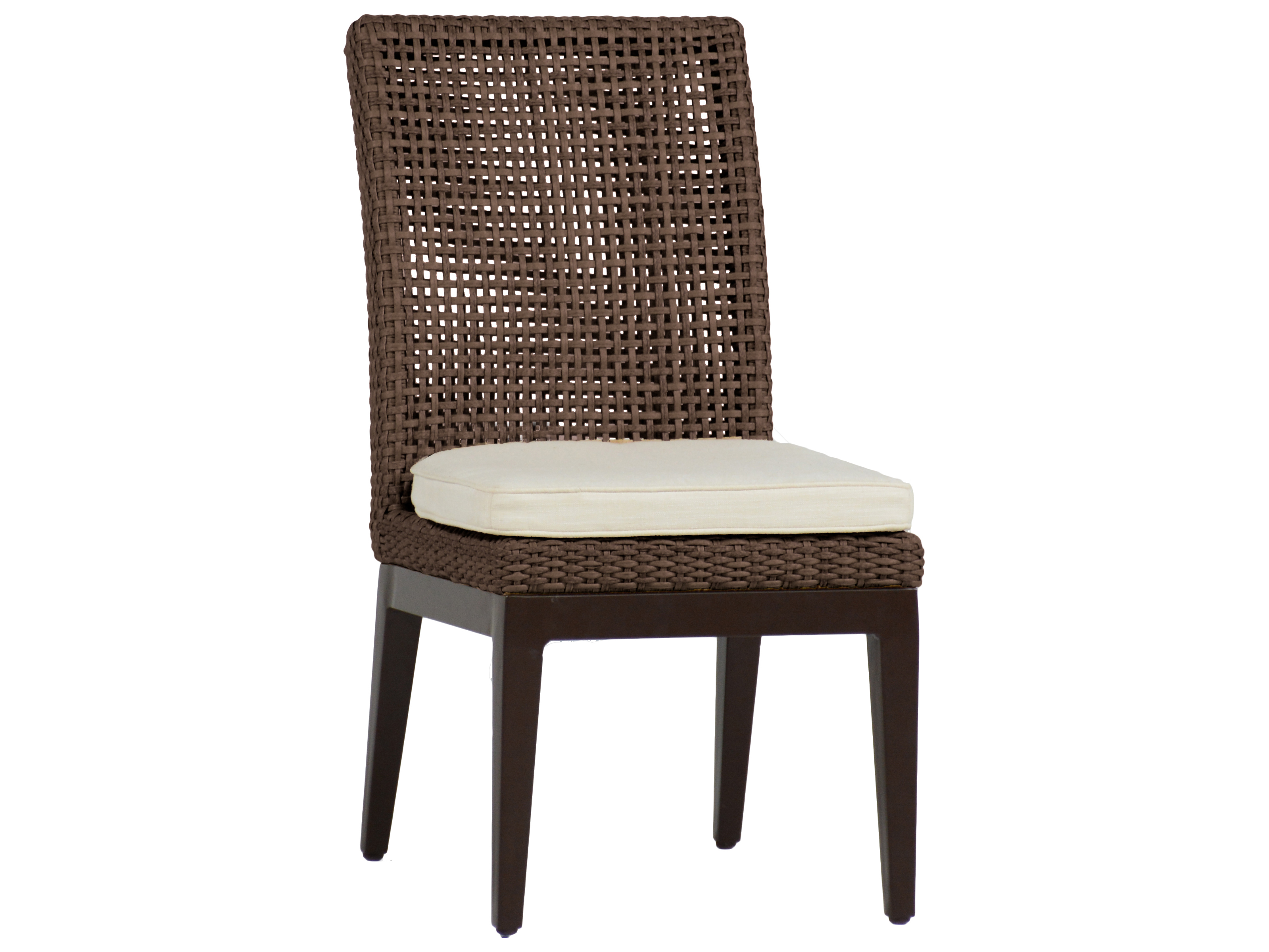 Summer Classics Peninsula Wicker Outdoor Patio Dining Arm Chair with