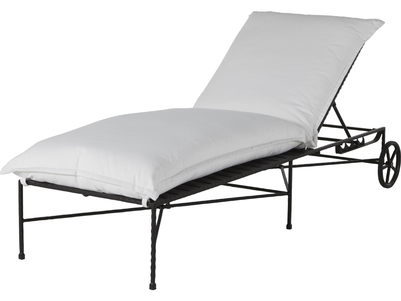 Black Wrought Iron Chaise Lounge Chair Summer Classics Italia Wrought Iron Black Hammered Chaise Lounge