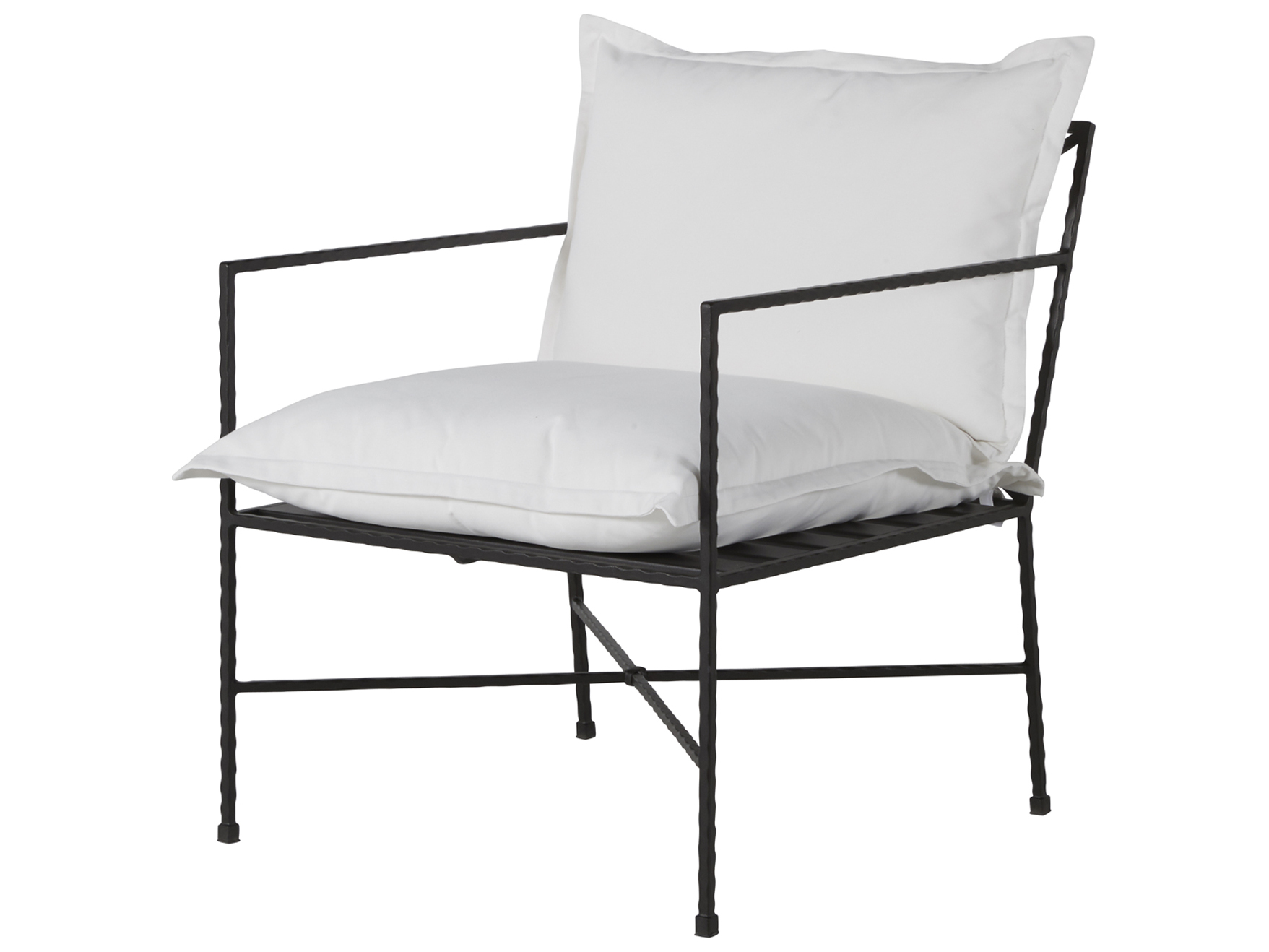 Summer Classics Italia Wrought Iron Black Lounge Chair SUM5345111