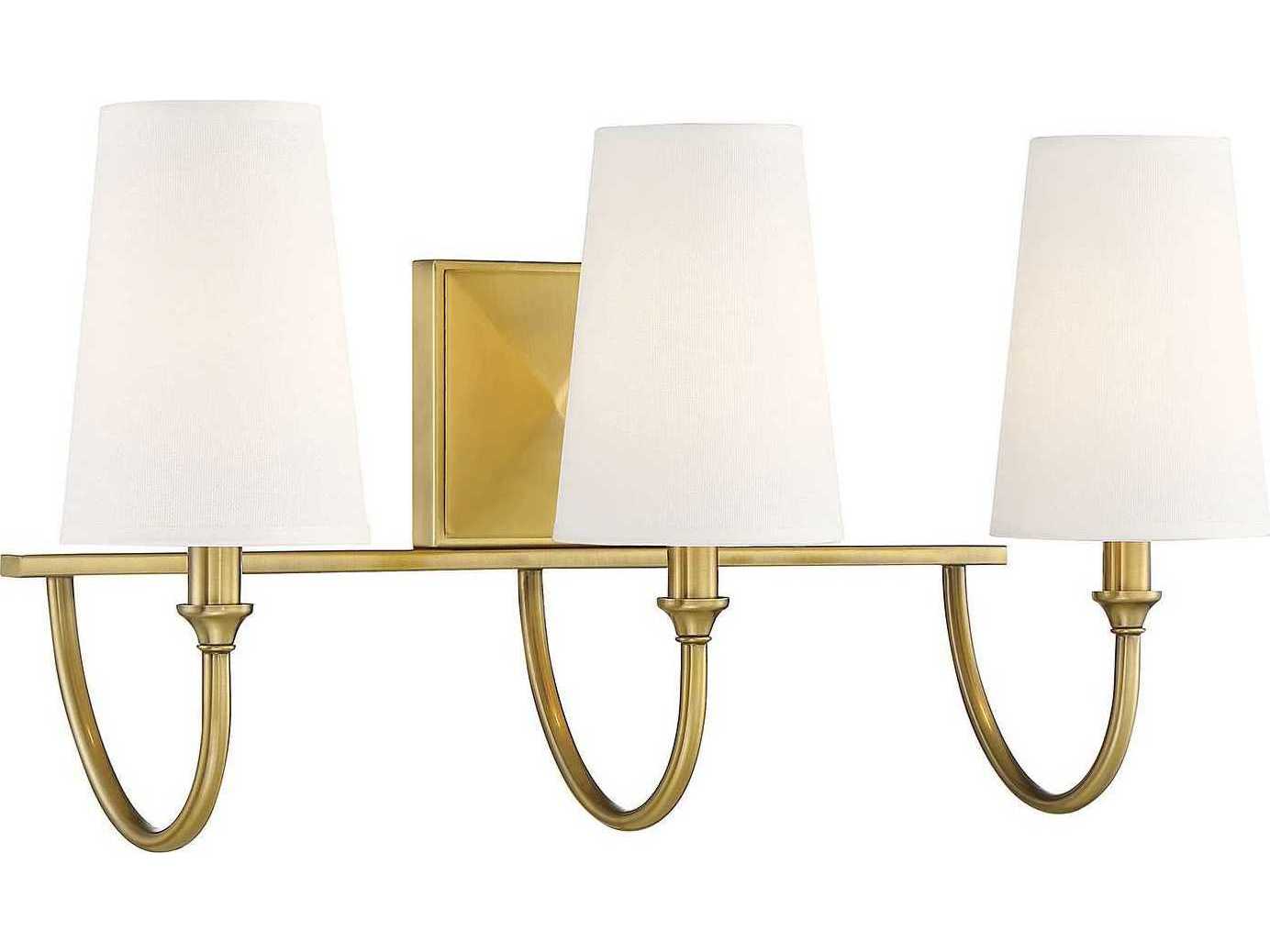 Savoy House Cameron Warm Brass 3light Vanity Light SV825423322