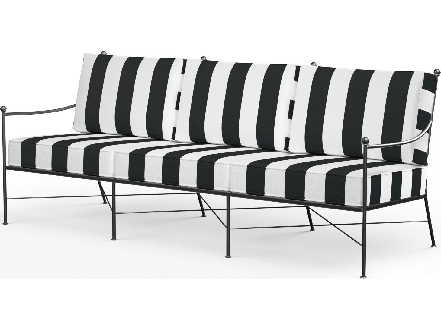 Sunset West Provence Wrought Iron Patio Sofa SW320123NONSTOCK