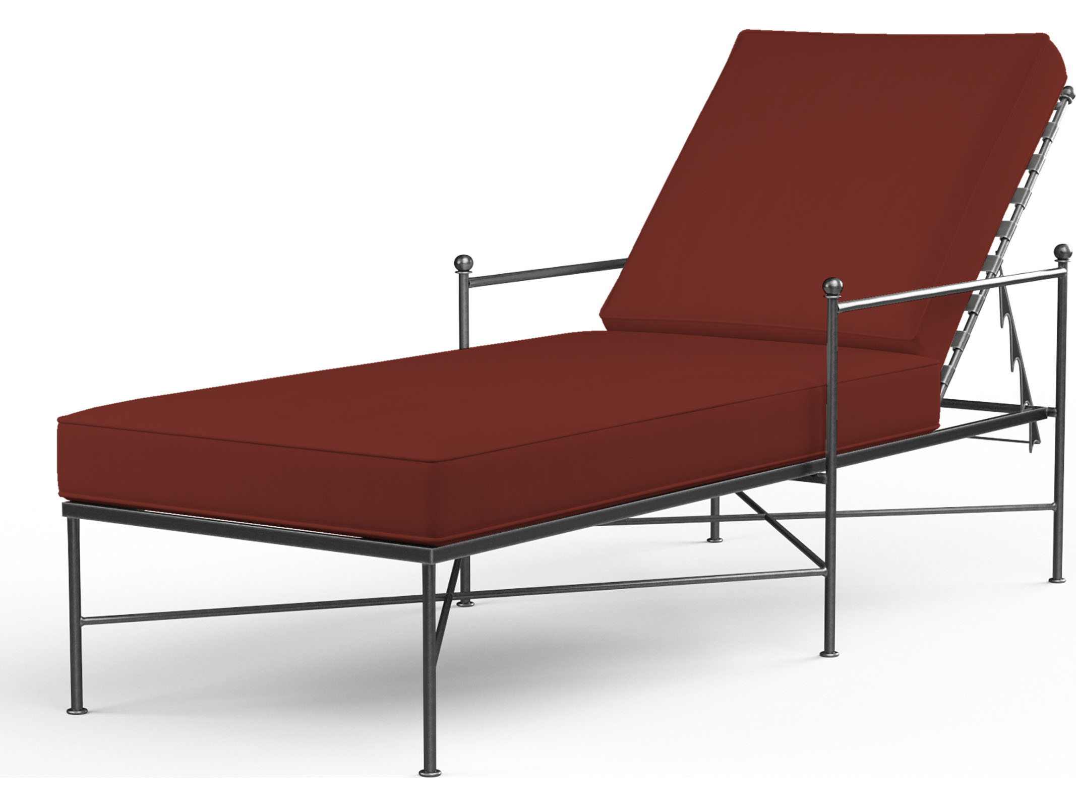 Sunset West Provence Wrought Iron Outdoor Chaise SW32019NONSTOCK