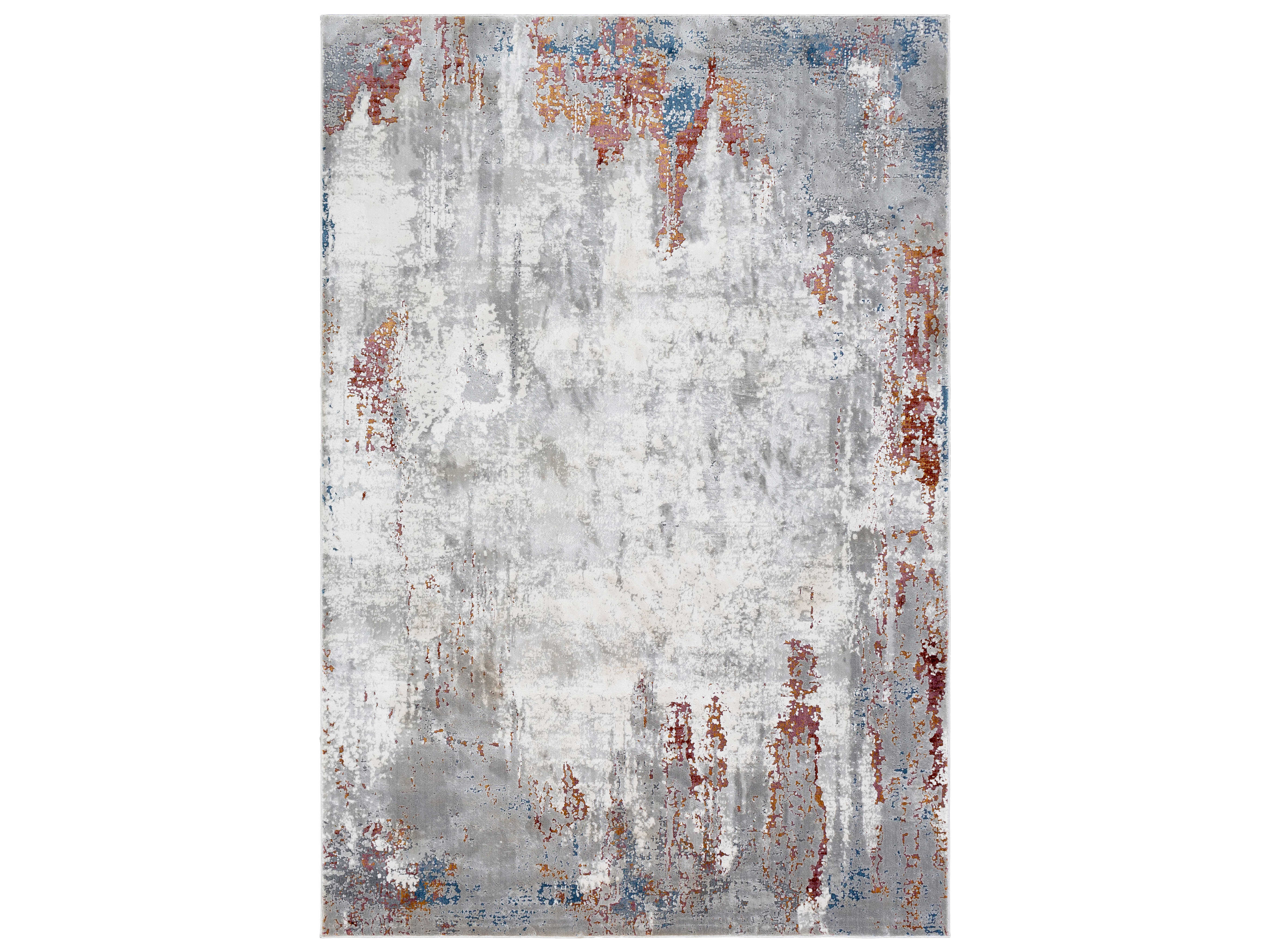 Surya Aisha Charcoal / Light Gray / Lavender Rectangular Area Rug