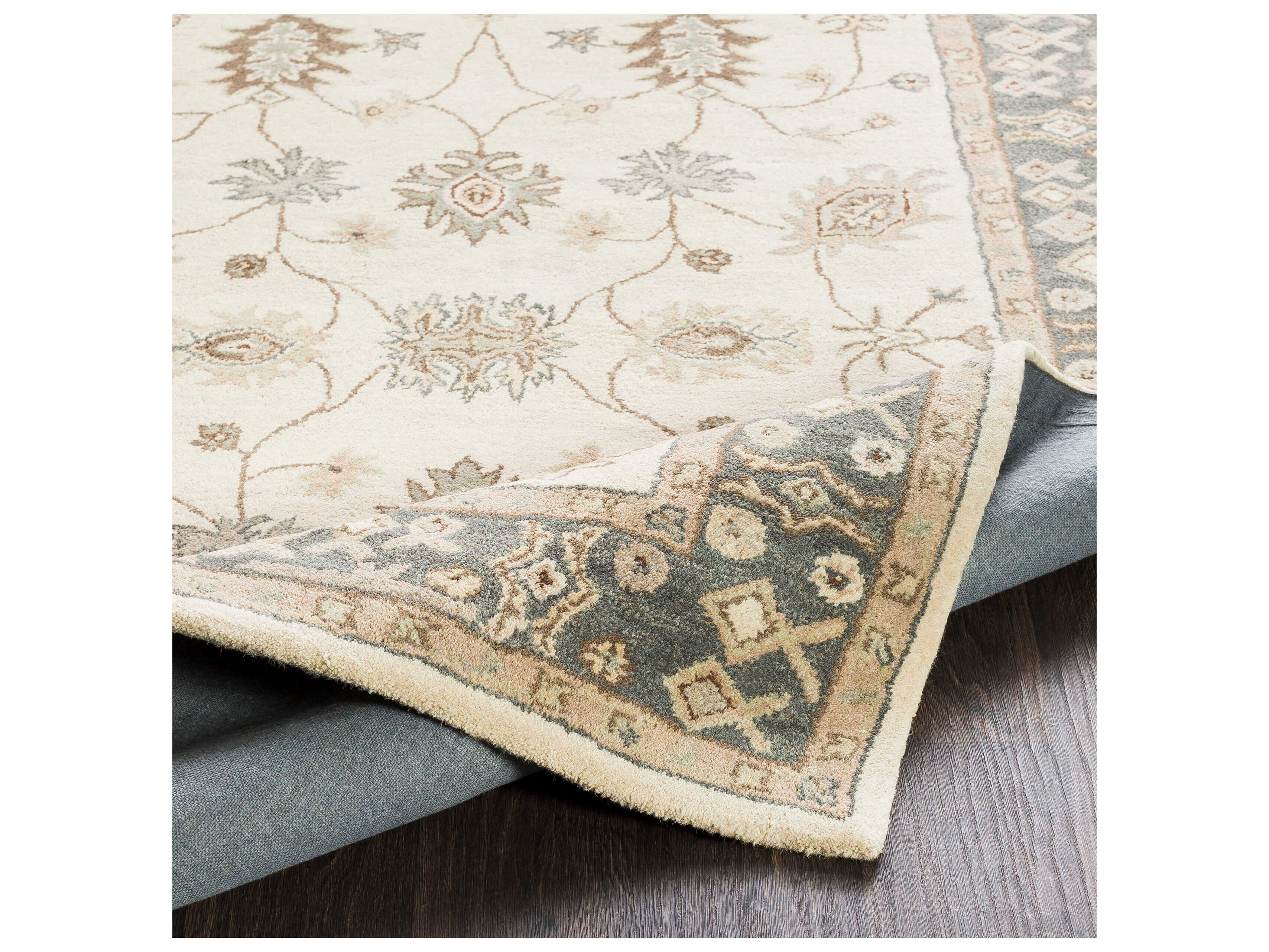 Surya Middleton Bordered Runner Area Rug SYAWHR2050RUN