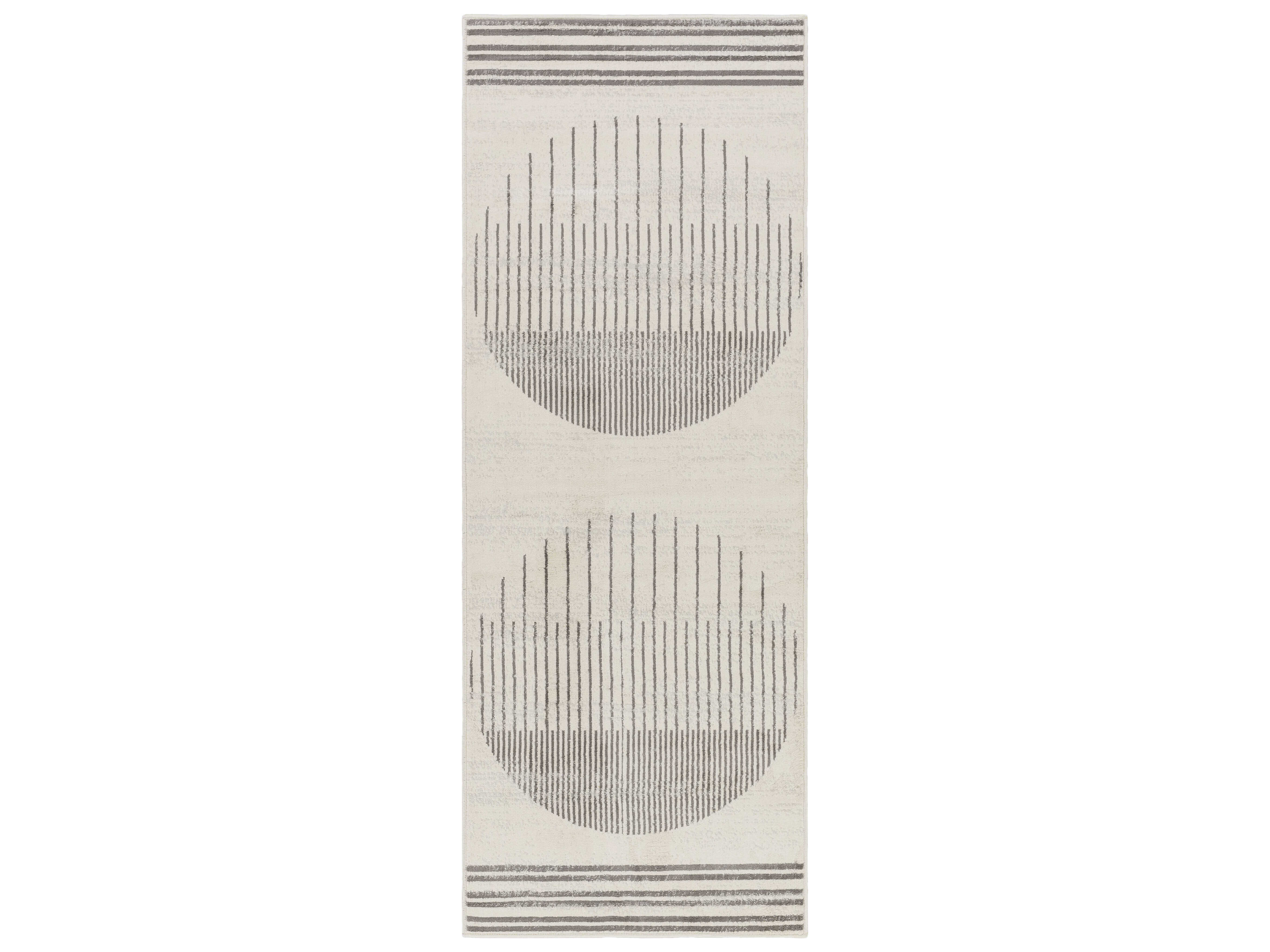 Surya Floransa Gray / White Runner Area Rug SYFSA2368RUN