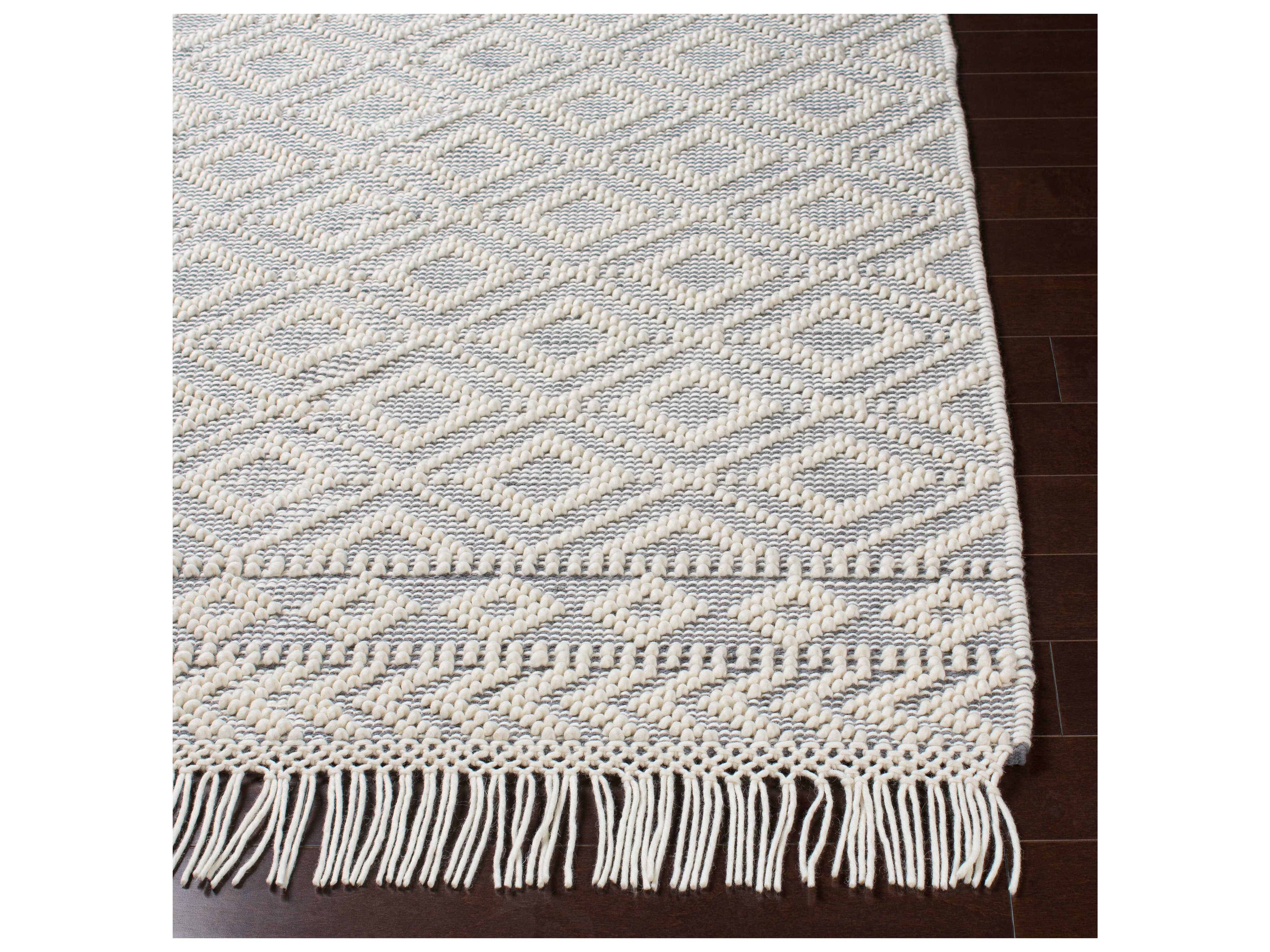 Surya Farmhouse Tassels Geometric Area Rug SYFTS2303REC